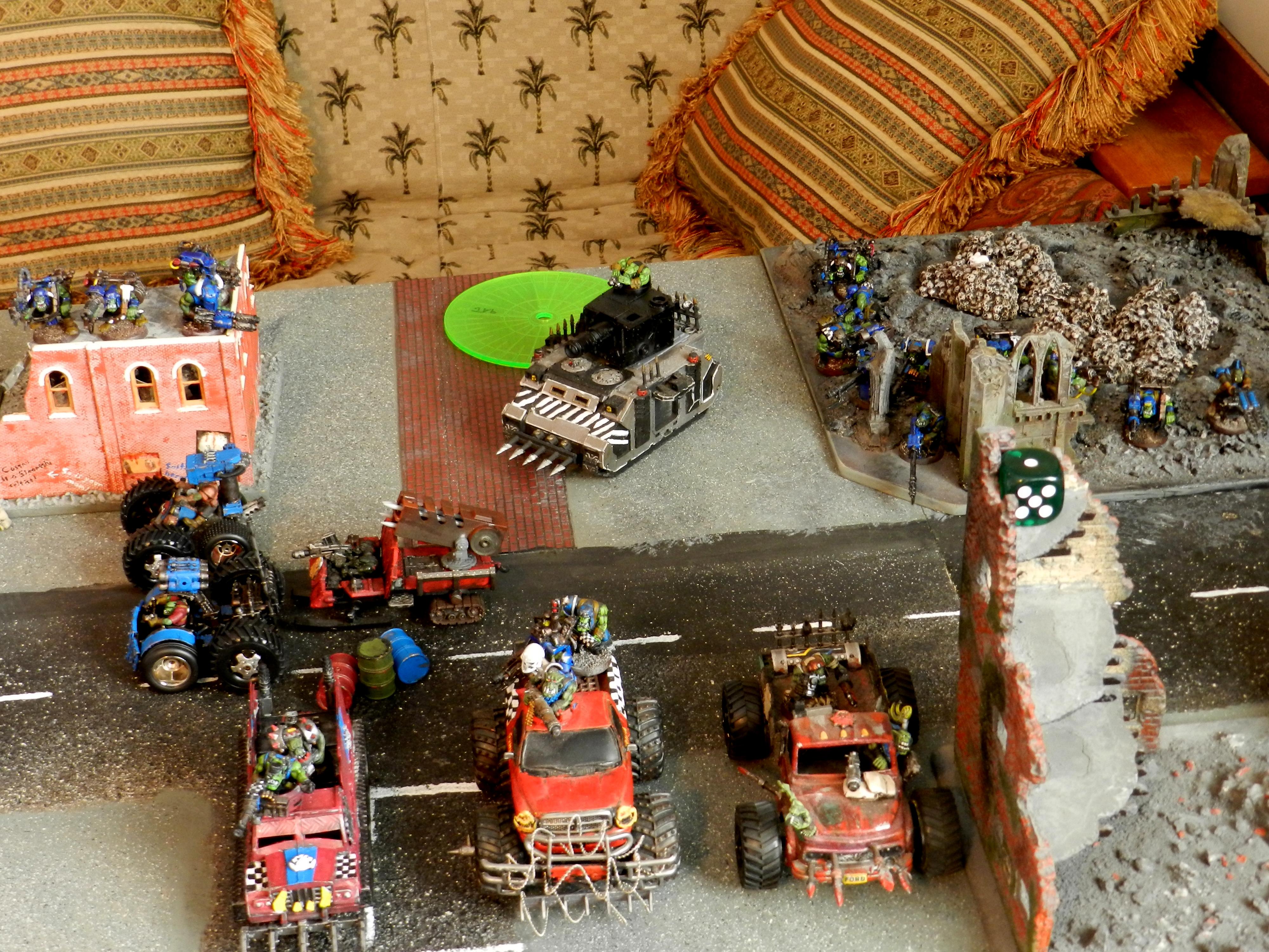 Turn 1 Ork moves