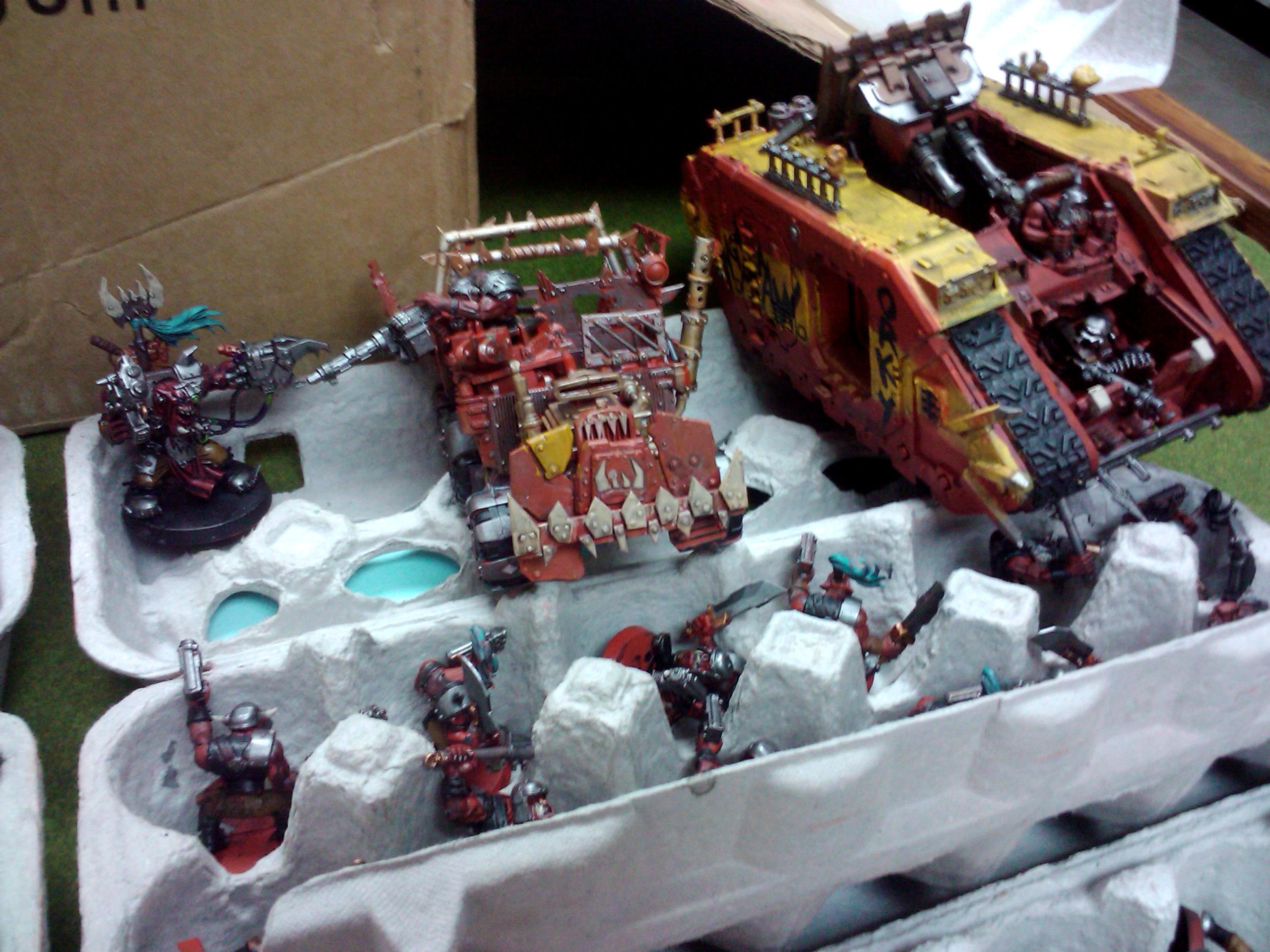 Commission, Conversion, Orcs, Ork Army, Orks, Painting, Project, Red, Tankk, Trukk, Waaagh