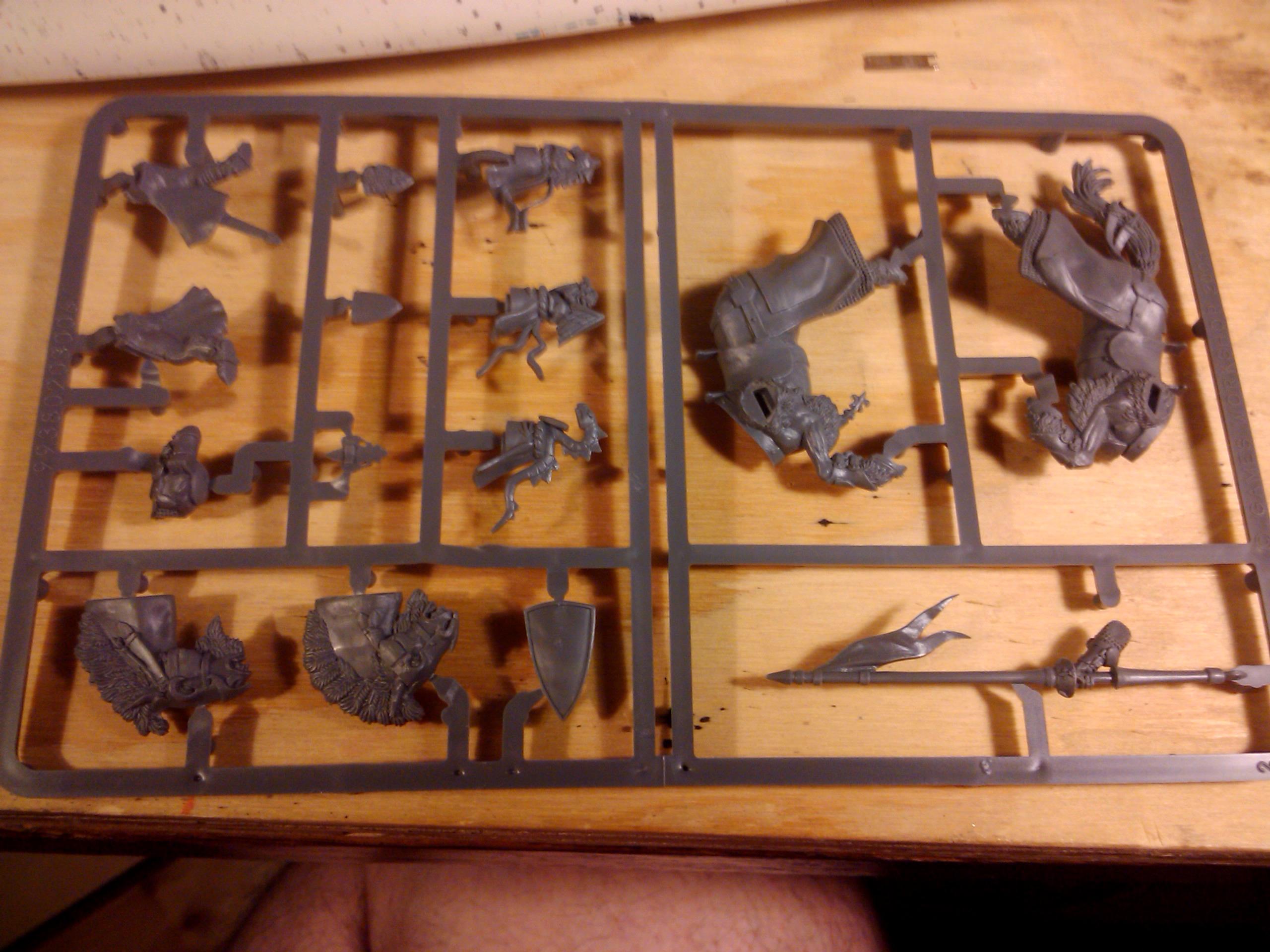Archers, Bretonnians, Build, Grail, Hobby, Knights, Men At Arms, Painting, Peasant, Pegasus, Warhammer Fantasy, Wf