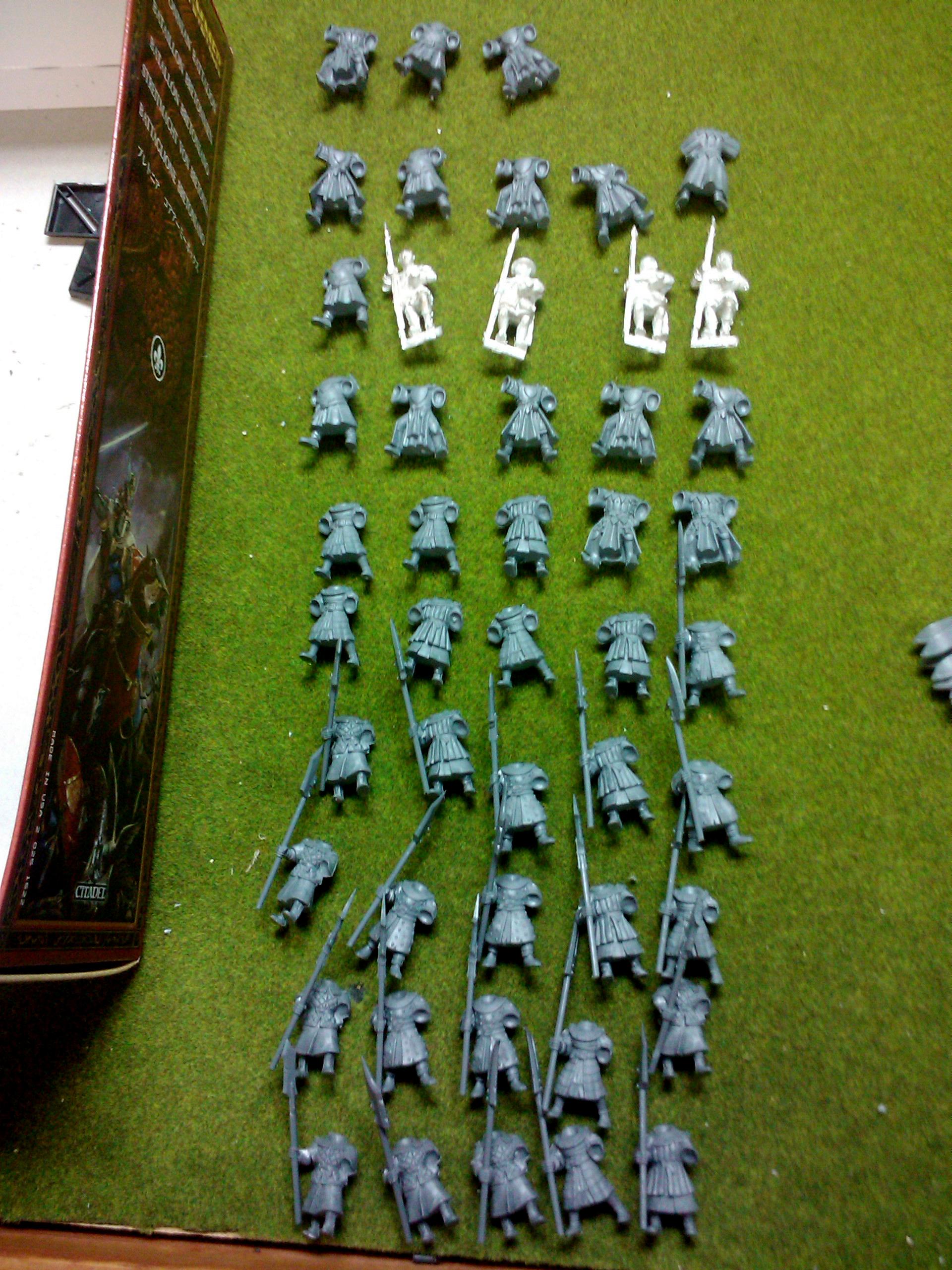 Archers, Bretonnians, Build, Grail, Hobby, Knights, Men At Arms, Painting, Peasant, Pegasus, Warhammer Fantasy, Wf