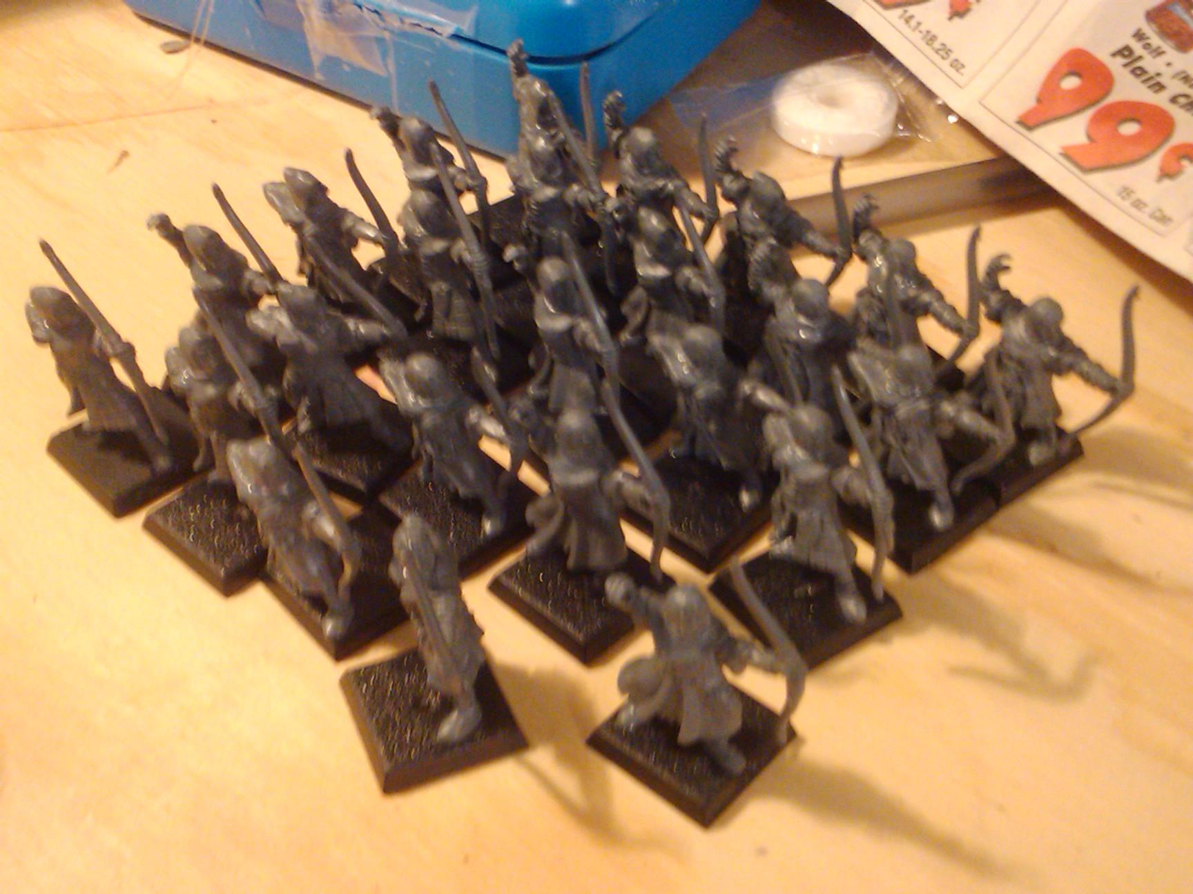Archers, Bretonnians, Build, Grail, Hobby, Knights, Men At Arms, Painting, Peasant, Pegasus, Warhammer Fantasy, Wf