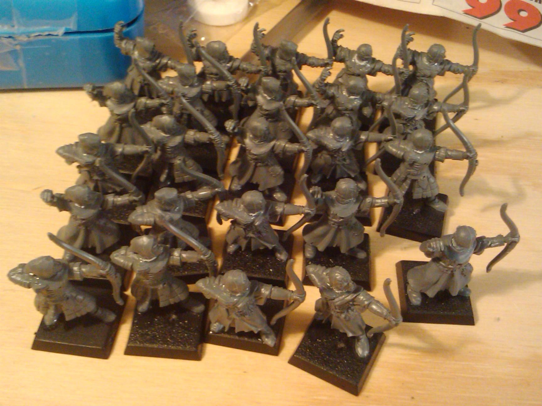 Archers, Bretonnians, Build, Grail, Hobby, Knights, Men At Arms, Painting, Peasant, Pegasus, Warhammer Fantasy, Wf
