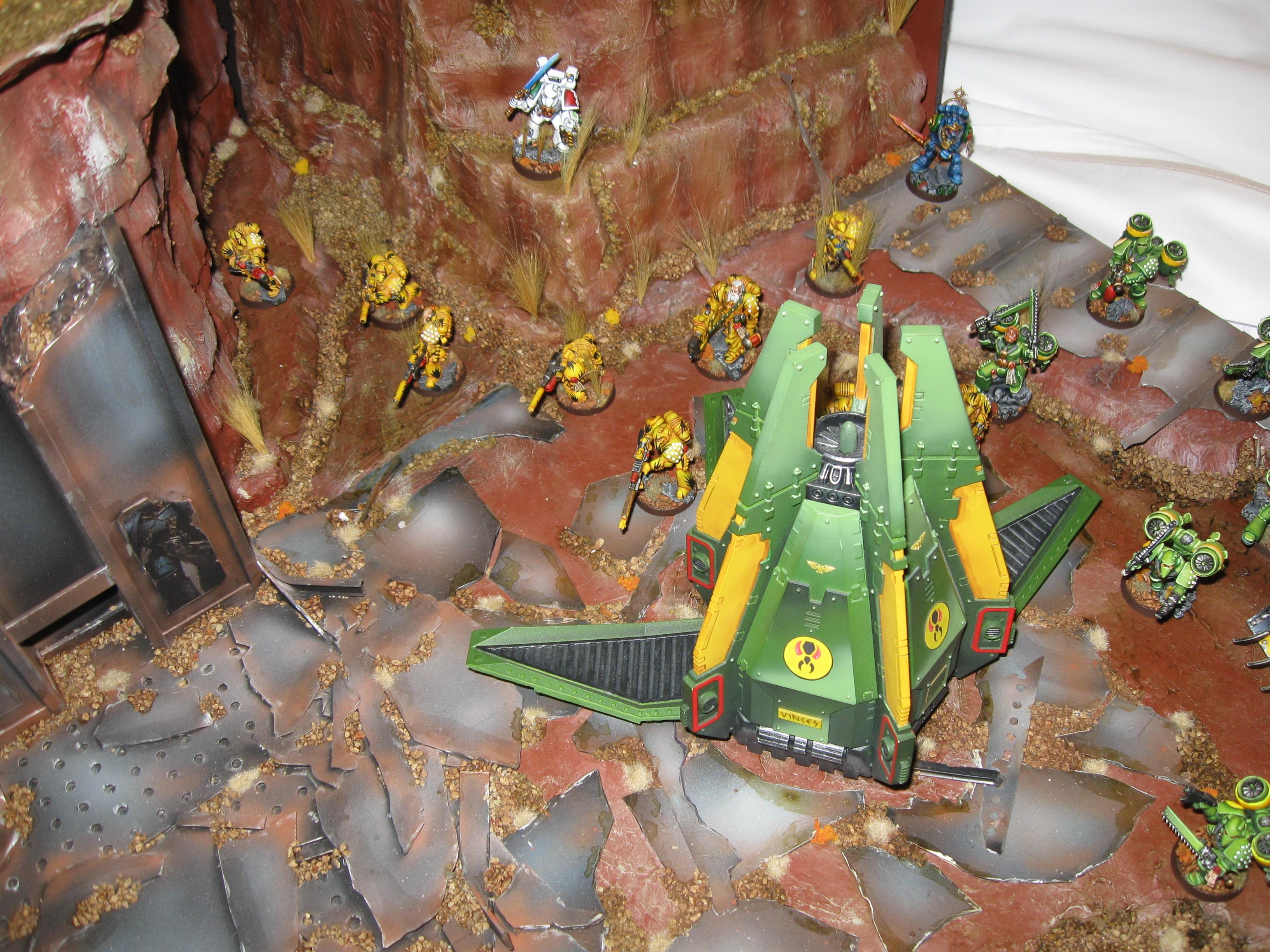 Adepticon 2012, Display Board, Drop Pod, Mantis Warriors, Ruins, Wardens Of The Maelstrom