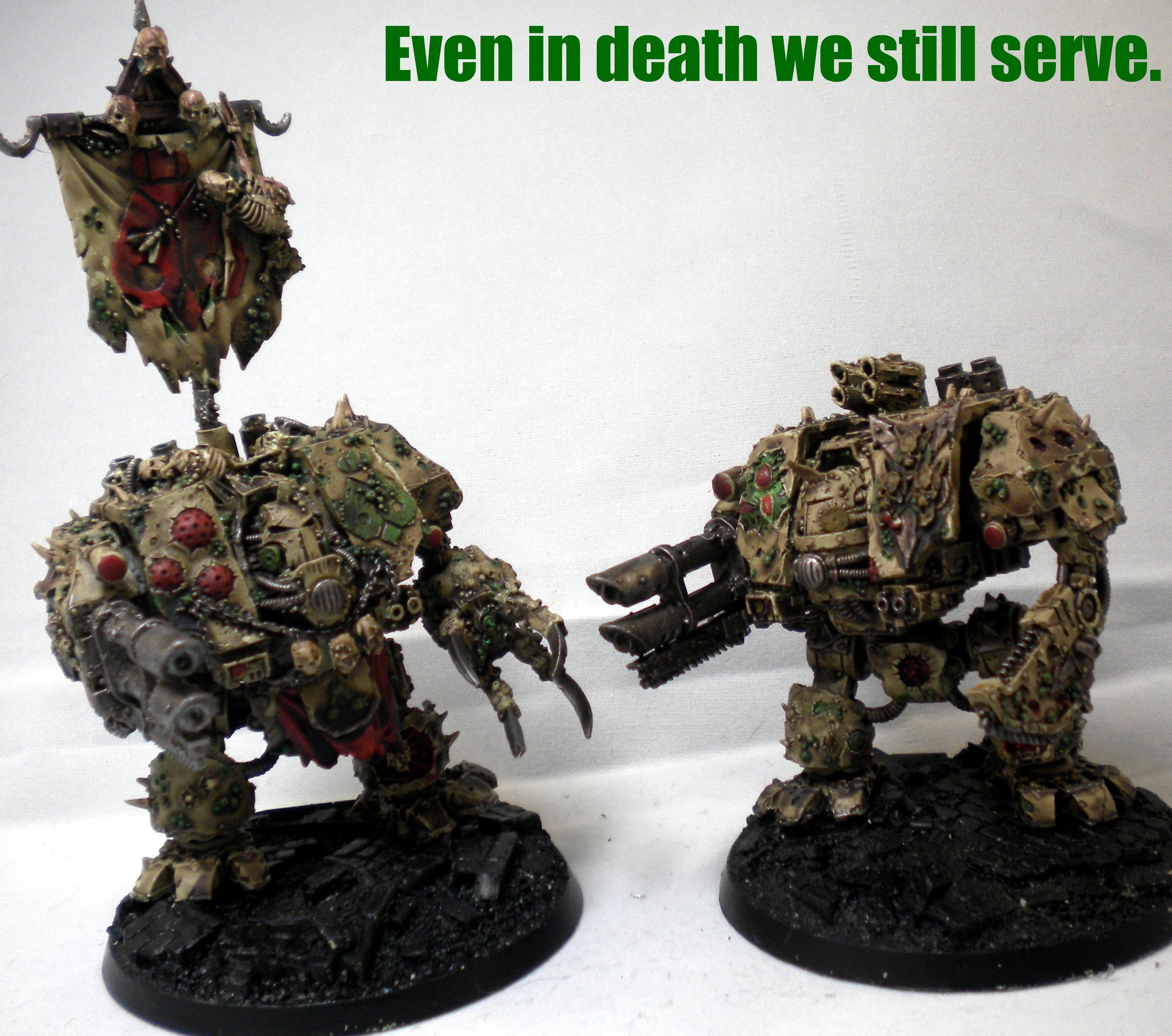 Death Guard, Dreadnought, Nurgle, Plague Marines