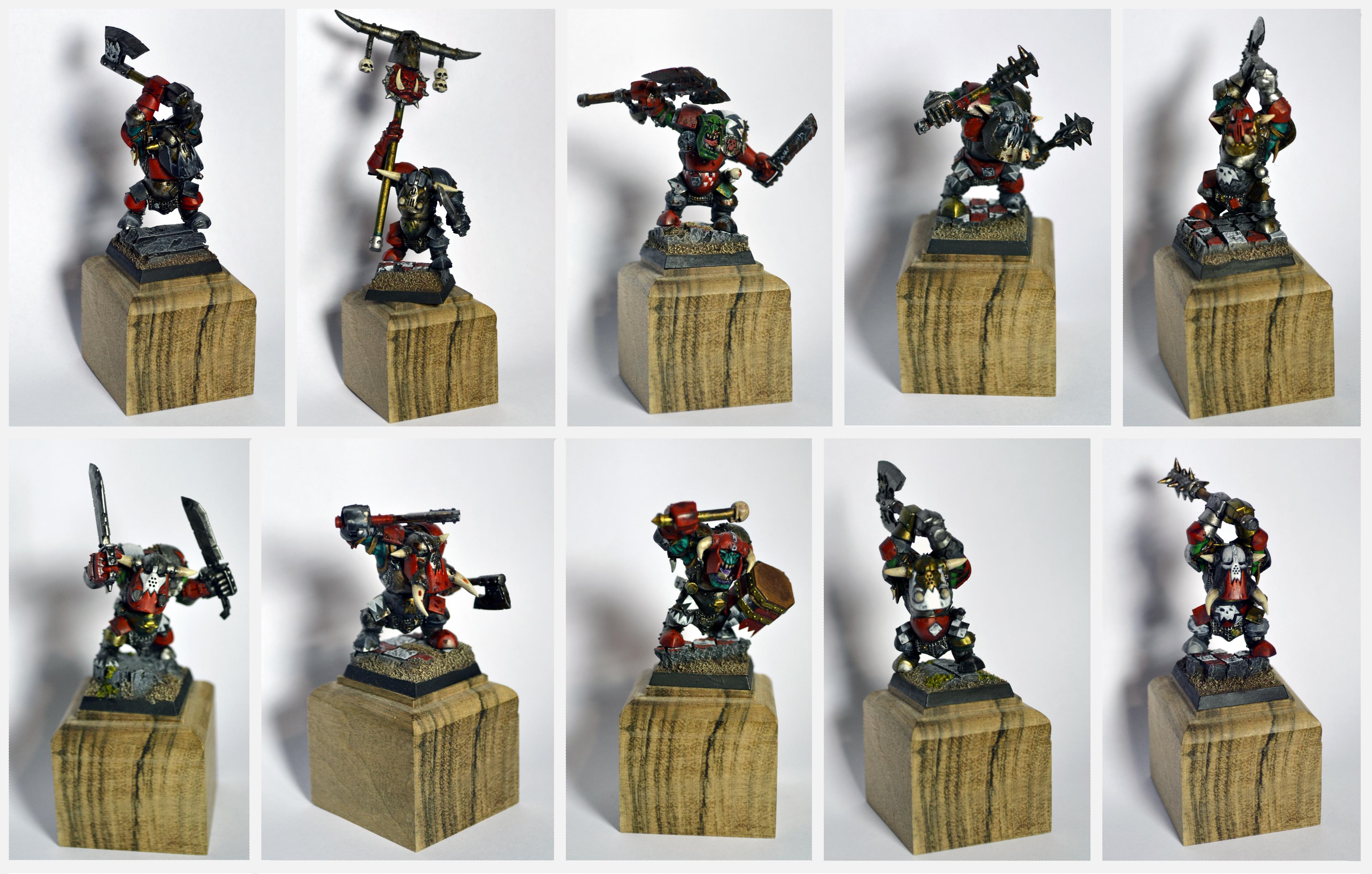 Black, Green, Orks, Red