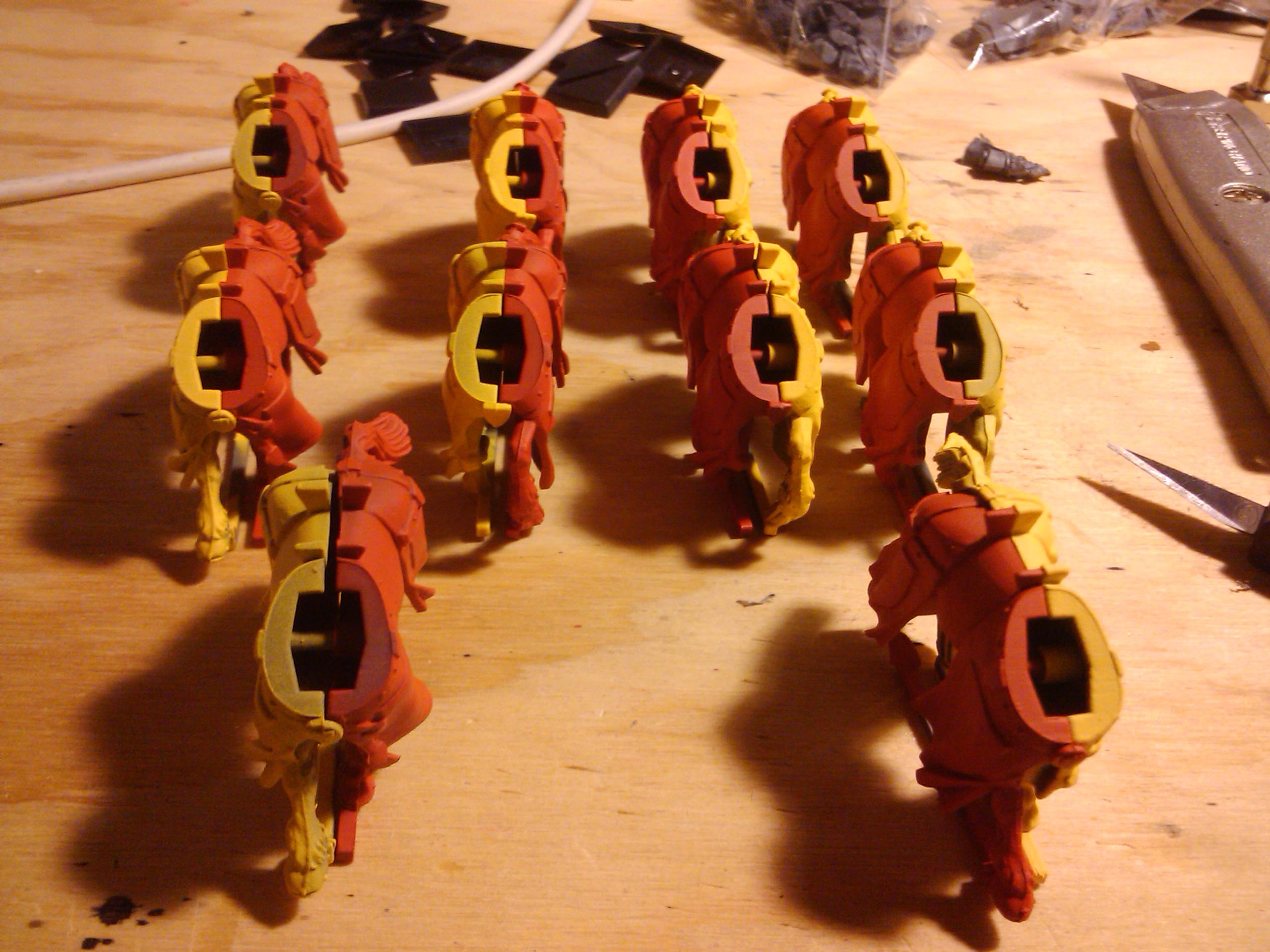 Archers, Bretonnians, Build, Grail, Hobby, Knights, Men At Arms, Painting, Peasant, Pegasus, Warhammer Fantasy, Wf