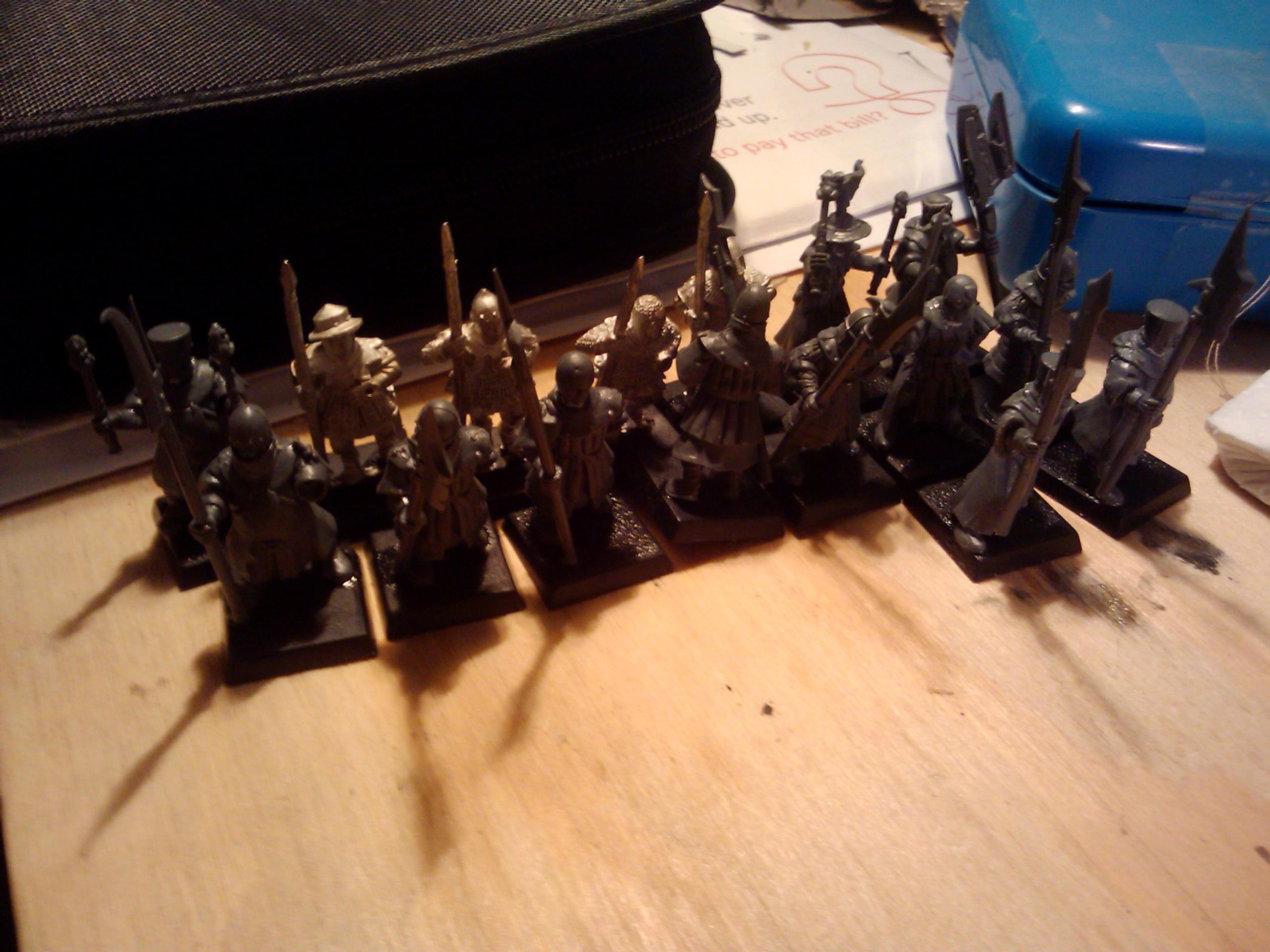 Archers, Bretonnians, Build, Grail, Hobby, Knights, Men At Arms, Painting, Peasant, Pegasus, Warhammer Fantasy, Wf