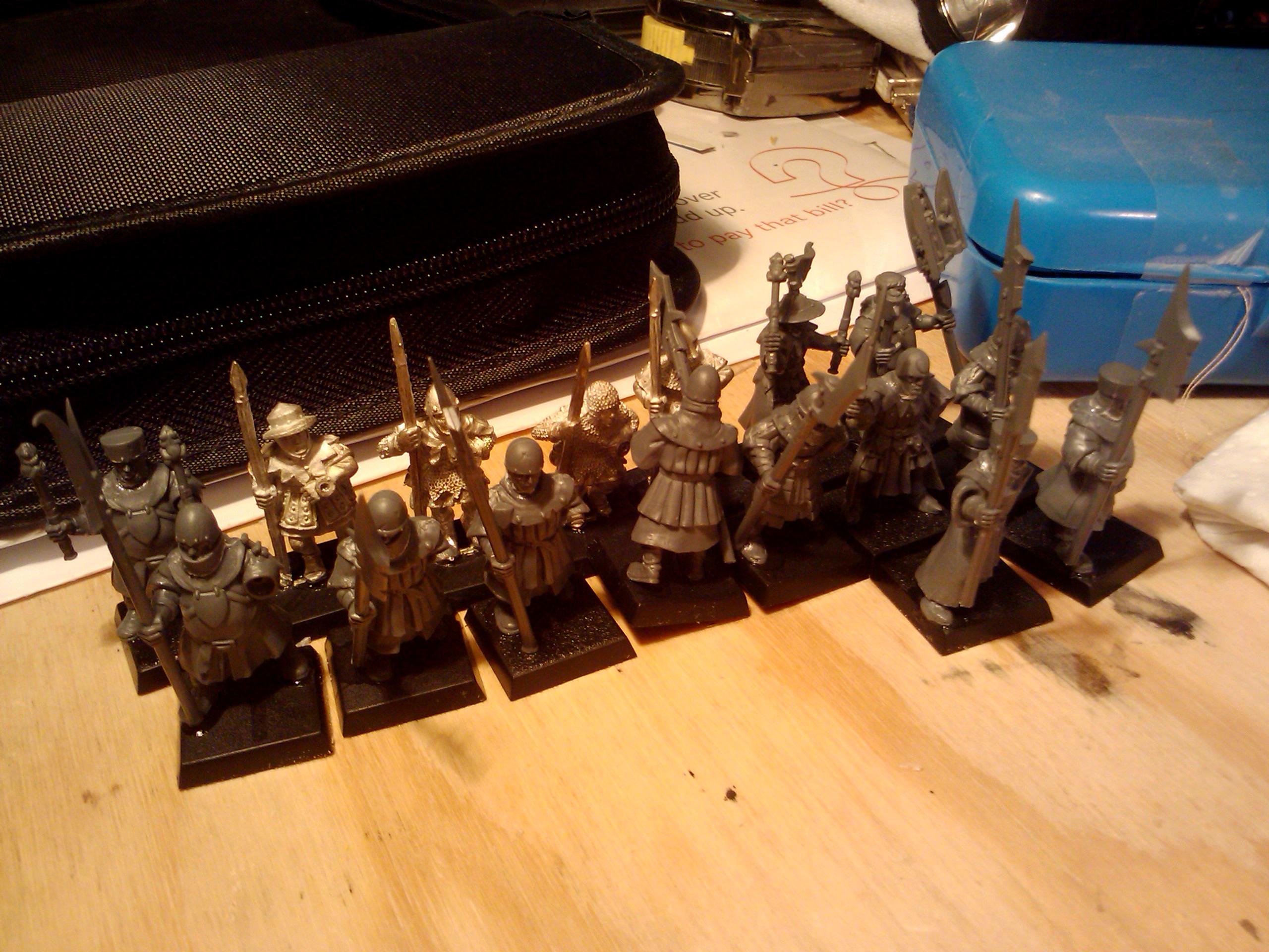 Archers, Bretonnians, Build, Grail, Hobby, Knights, Men At Arms, Painting, Peasant, Pegasus, Warhammer Fantasy, Wf