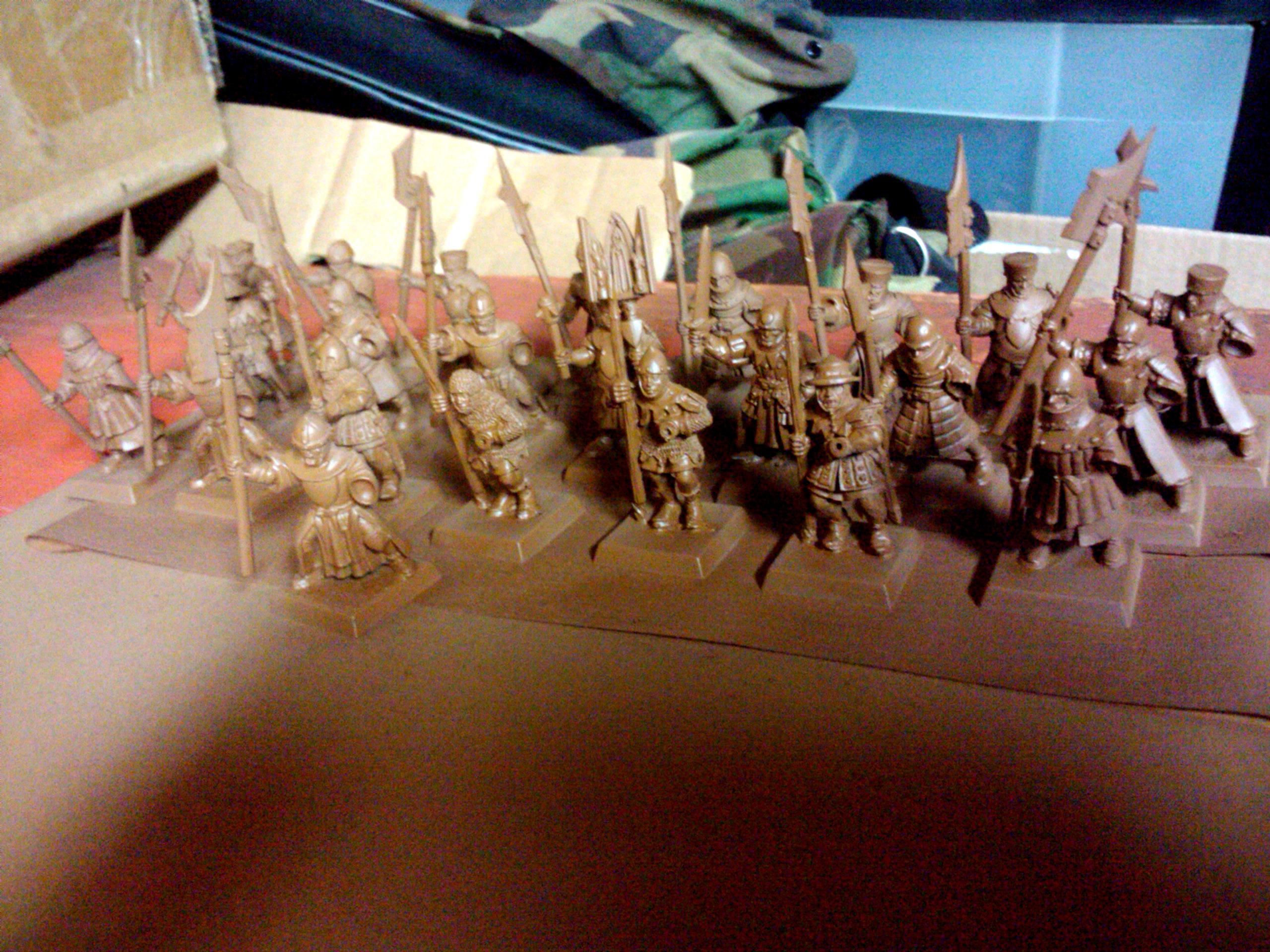 Archers, Bretonnians, Build, Grail, Hobby, Knights, Men At Arms, Painting, Peasant, Pegasus, Warhammer Fantasy, Wf