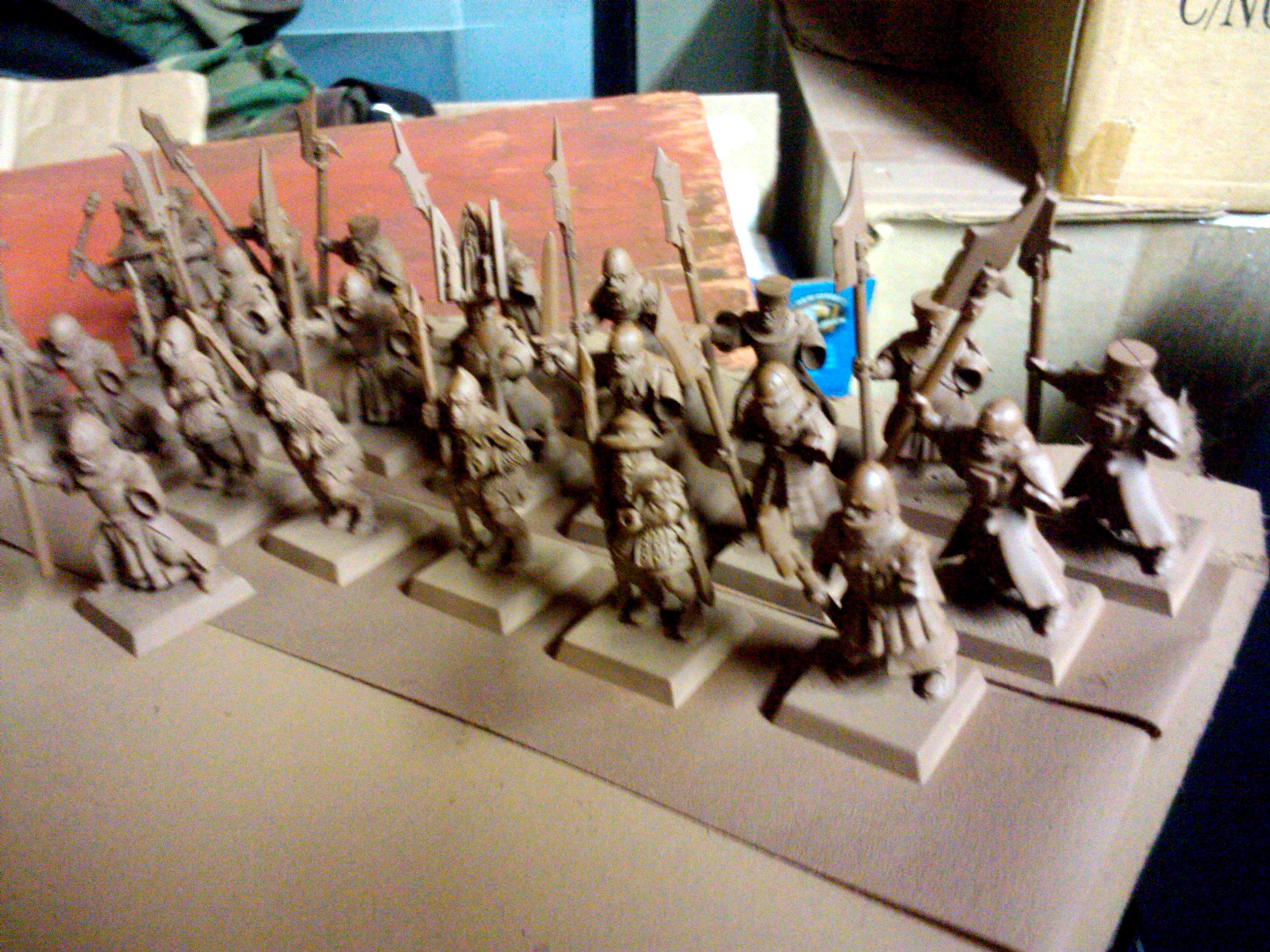 Archers, Bretonnians, Build, Grail, Hobby, Knights, Men At Arms, Painting, Peasant, Pegasus, Warhammer Fantasy, Wf