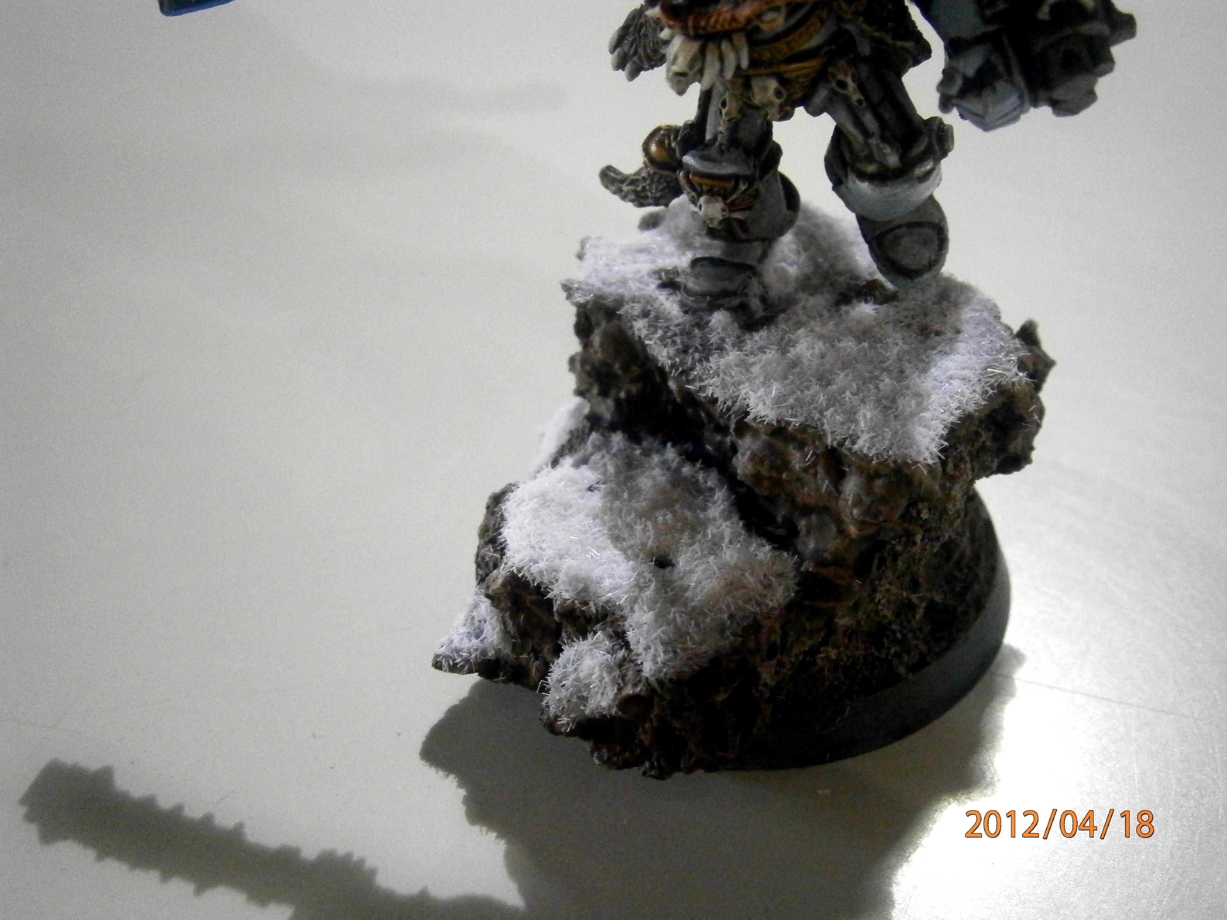 Characterolve, Logan Grimnar, Sculpted Base, Space Marines, Space Ws, Warhammer 40,000