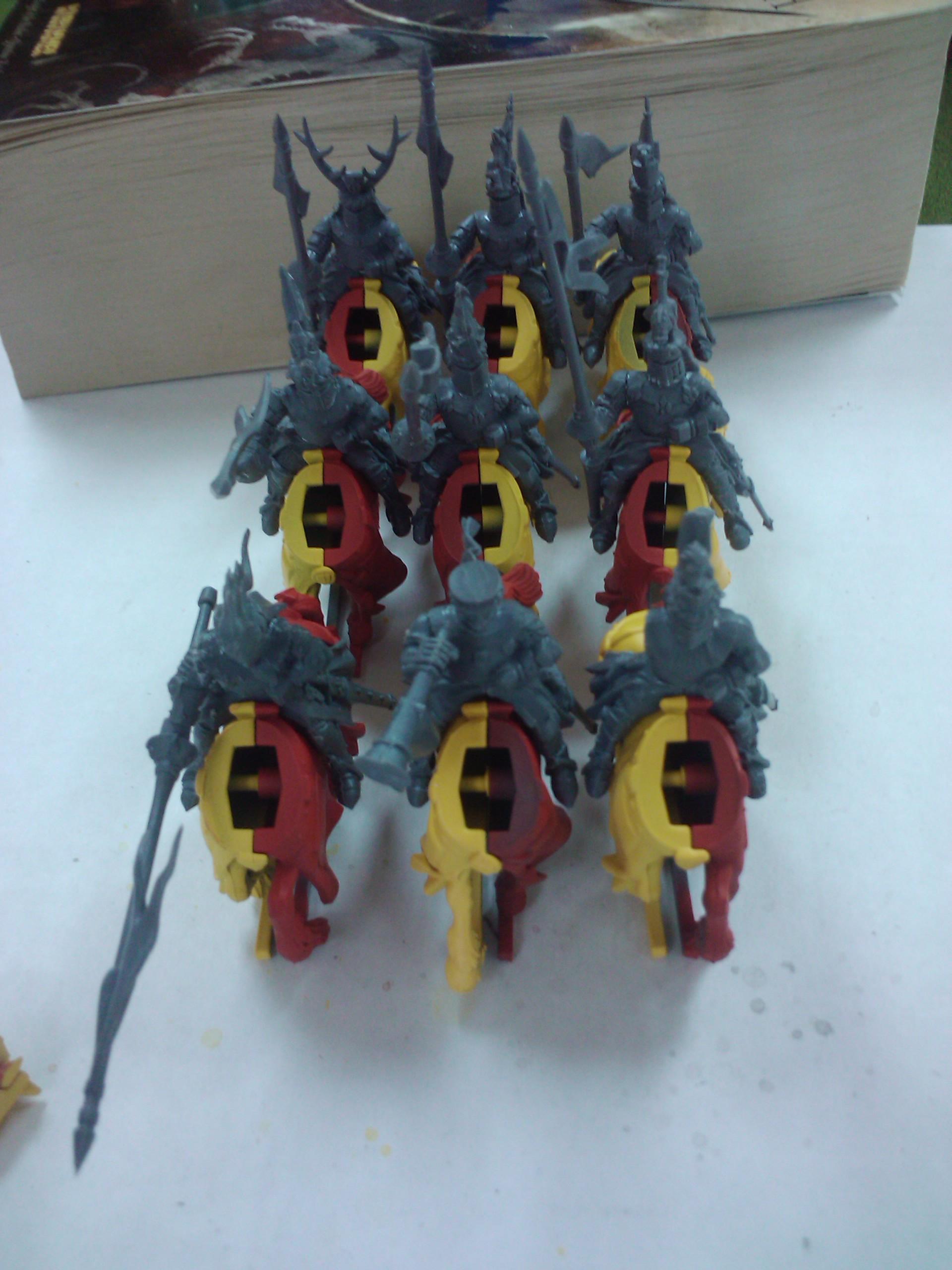 Archers, Bretonnians, Build, Grail, Hobby, Knights, Men At Arms, Painting, Peasant, Pegasus, Warhammer Fantasy, Wf