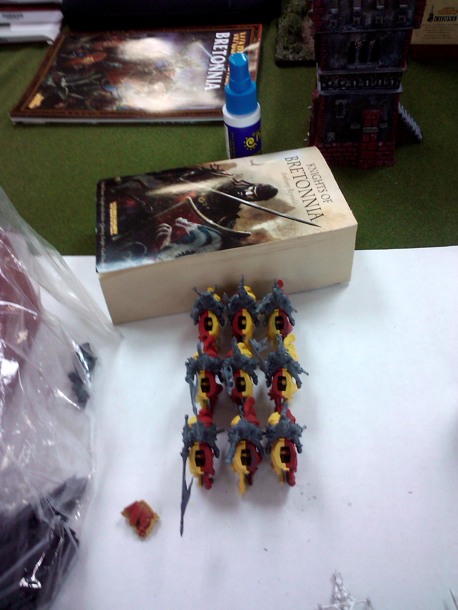 Archers, Bretonnians, Build, Grail, Hobby, Knights, Men At Arms, Painting, Peasant, Pegasus, Warhammer Fantasy, Wf