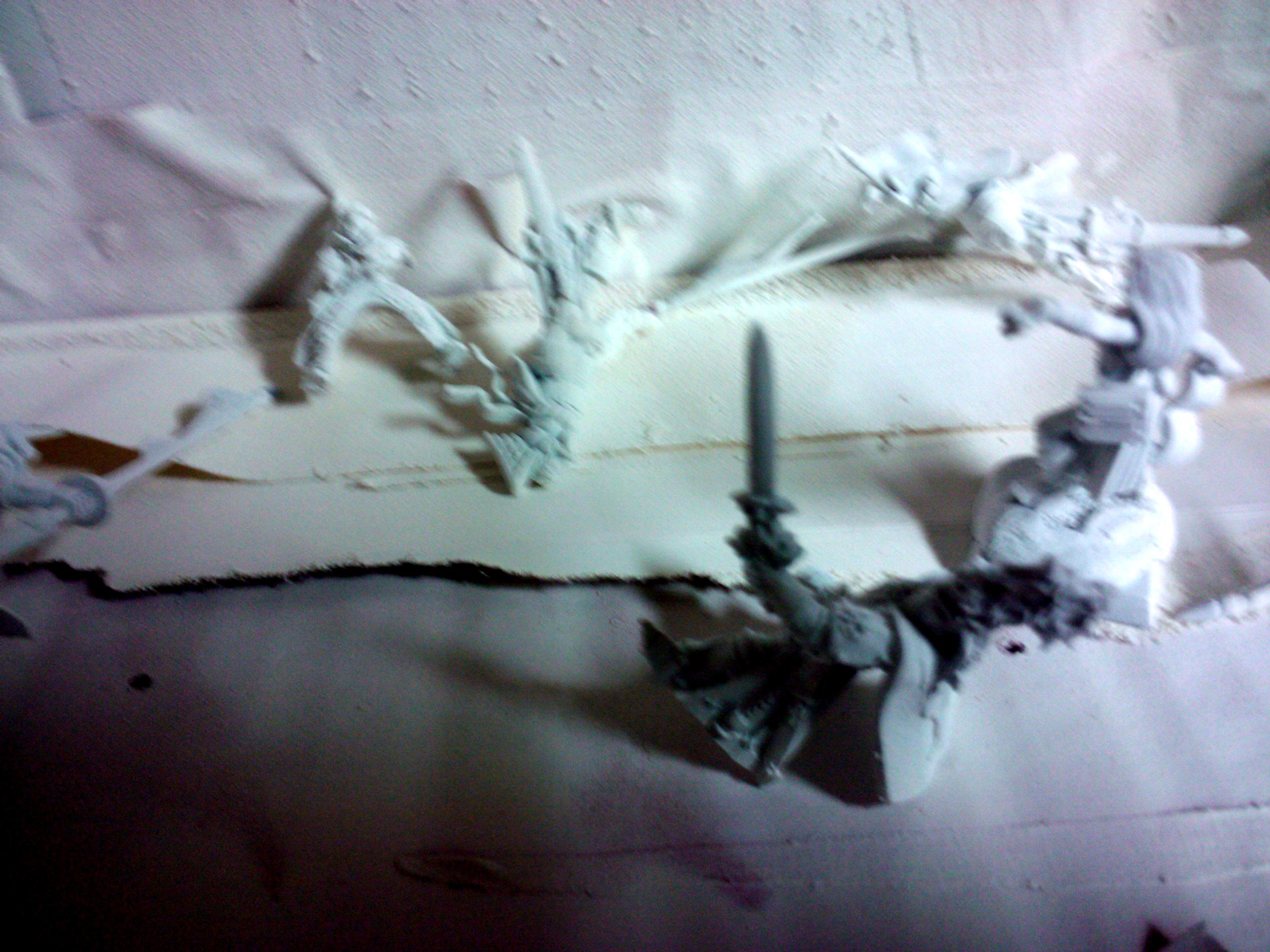 Archers, Bretonnians, Build, Grail, Hobby, Knights, Men At Arms, Painting, Peasant, Pegasus, Warhammer Fantasy, Wf