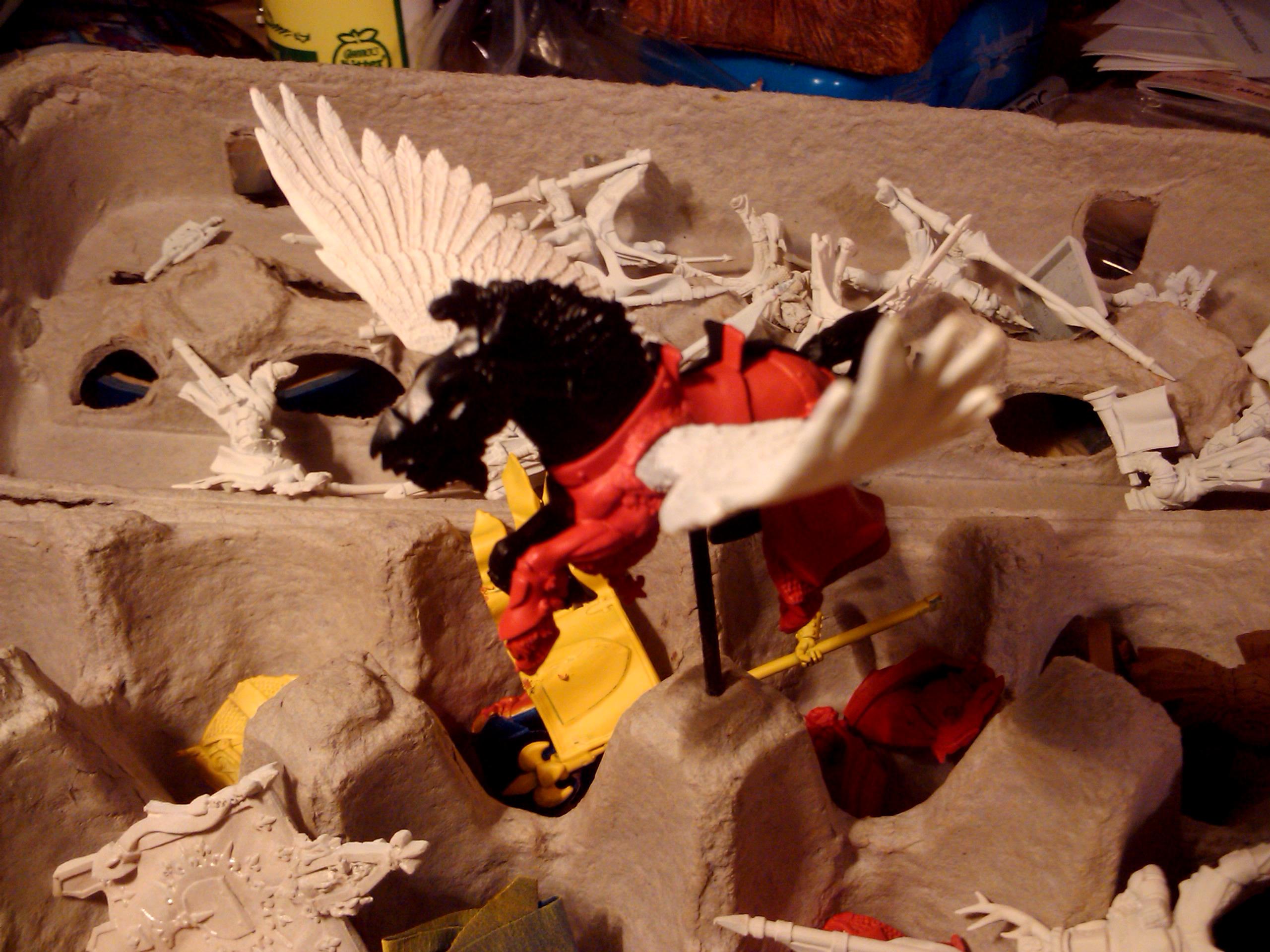 Archers, Bretonnians, Build, Grail, Hobby, Knights, Men At Arms, Painting, Peasant, Pegasus, Warhammer Fantasy, Wf