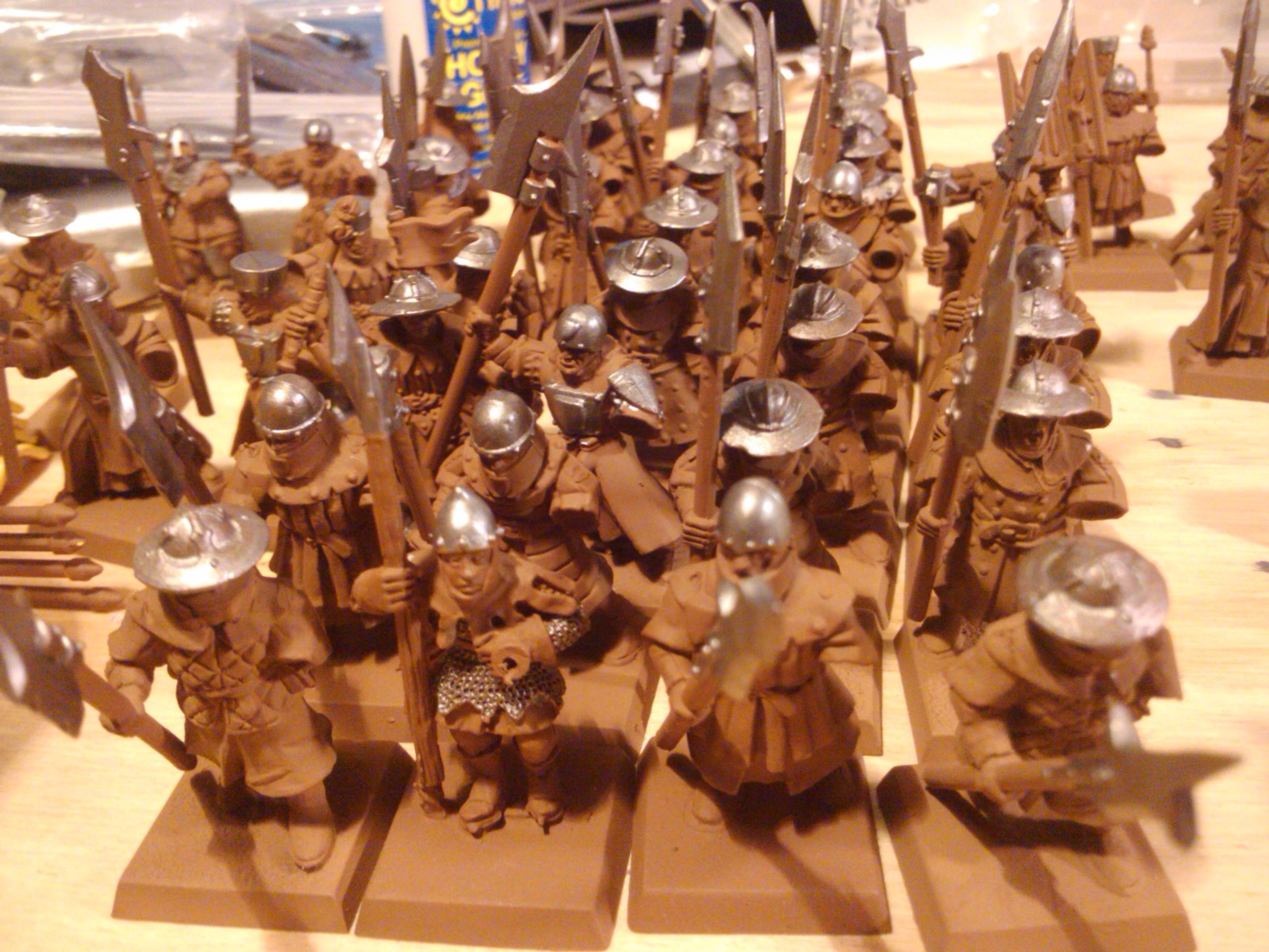 Archers, Bretonnians, Build, Grail, Hobby, Knights, Men At Arms, Painting, Peasant, Pegasus, Warhammer Fantasy, Wf