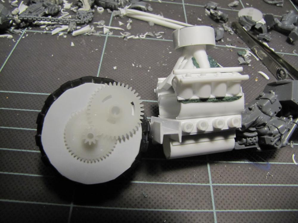 Biker Boss, Engine, Ork Wip, Wazdakka Gutsmek, Work In Progress