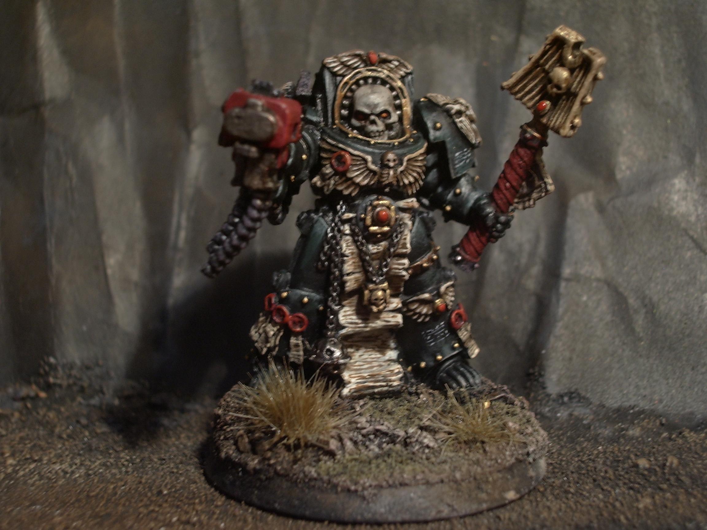 Black, Chaplain, Highlighting, Space Marines, Terminator Armor, Warhammer 40,000