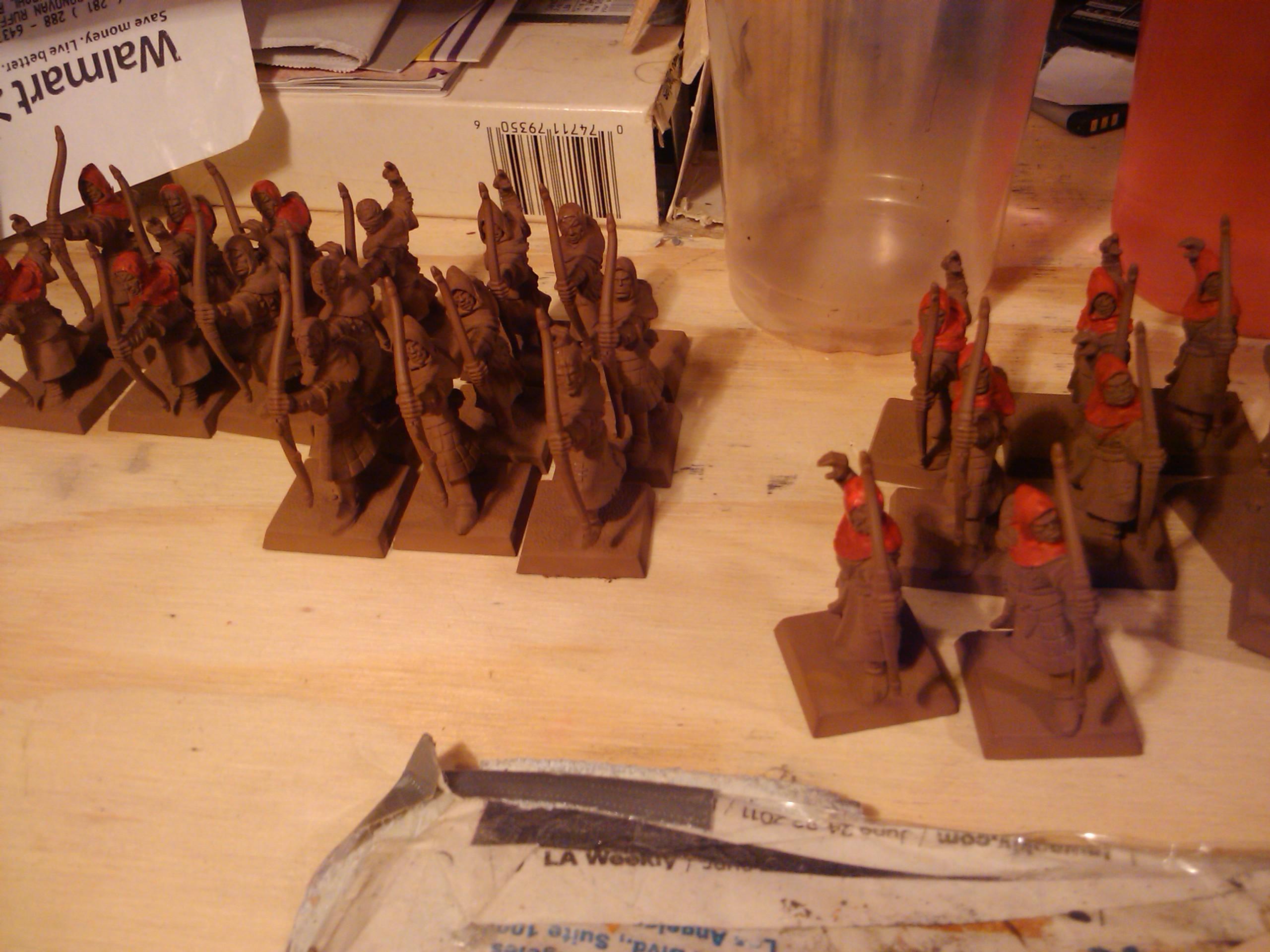 Archers, Bretonnians, Build, Grail, Hobby, Knights, Men At Arms, Painting, Peasant, Pegasus, Warhammer Fantasy, Wf