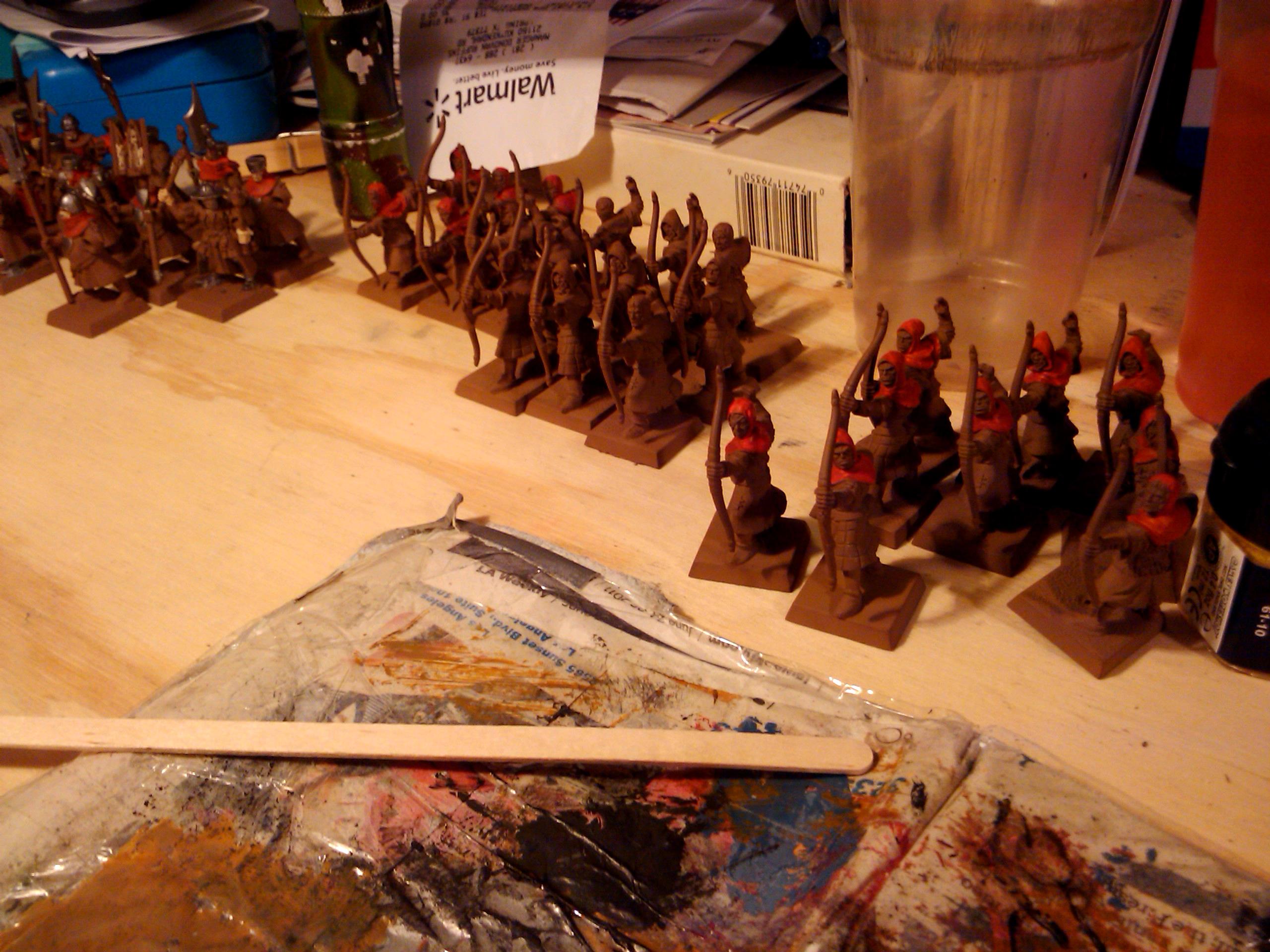 Archers, Bretonnians, Build, Grail, Hobby, Knights, Men At Arms, Painting, Peasant, Pegasus, Warhammer Fantasy, Wf