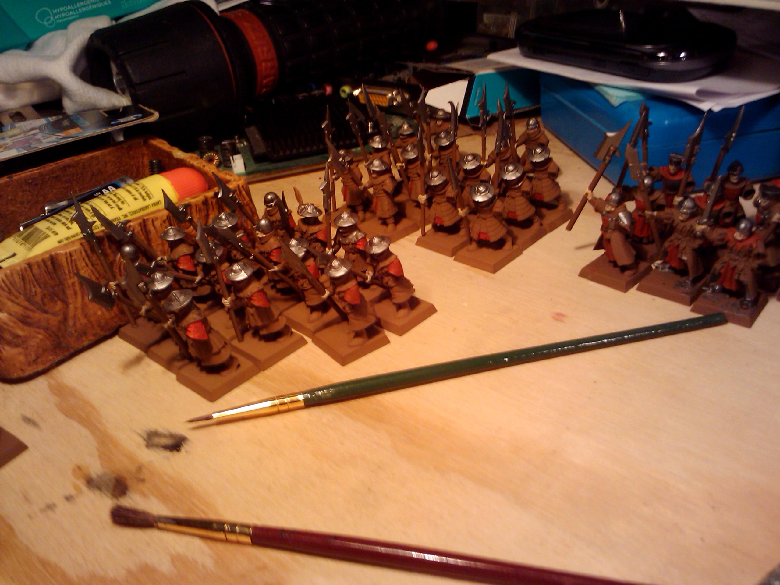 Archers, Bretonnians, Build, Grail, Hobby, Knights, Men At Arms, Painting, Peasant, Pegasus, Warhammer Fantasy, Wf