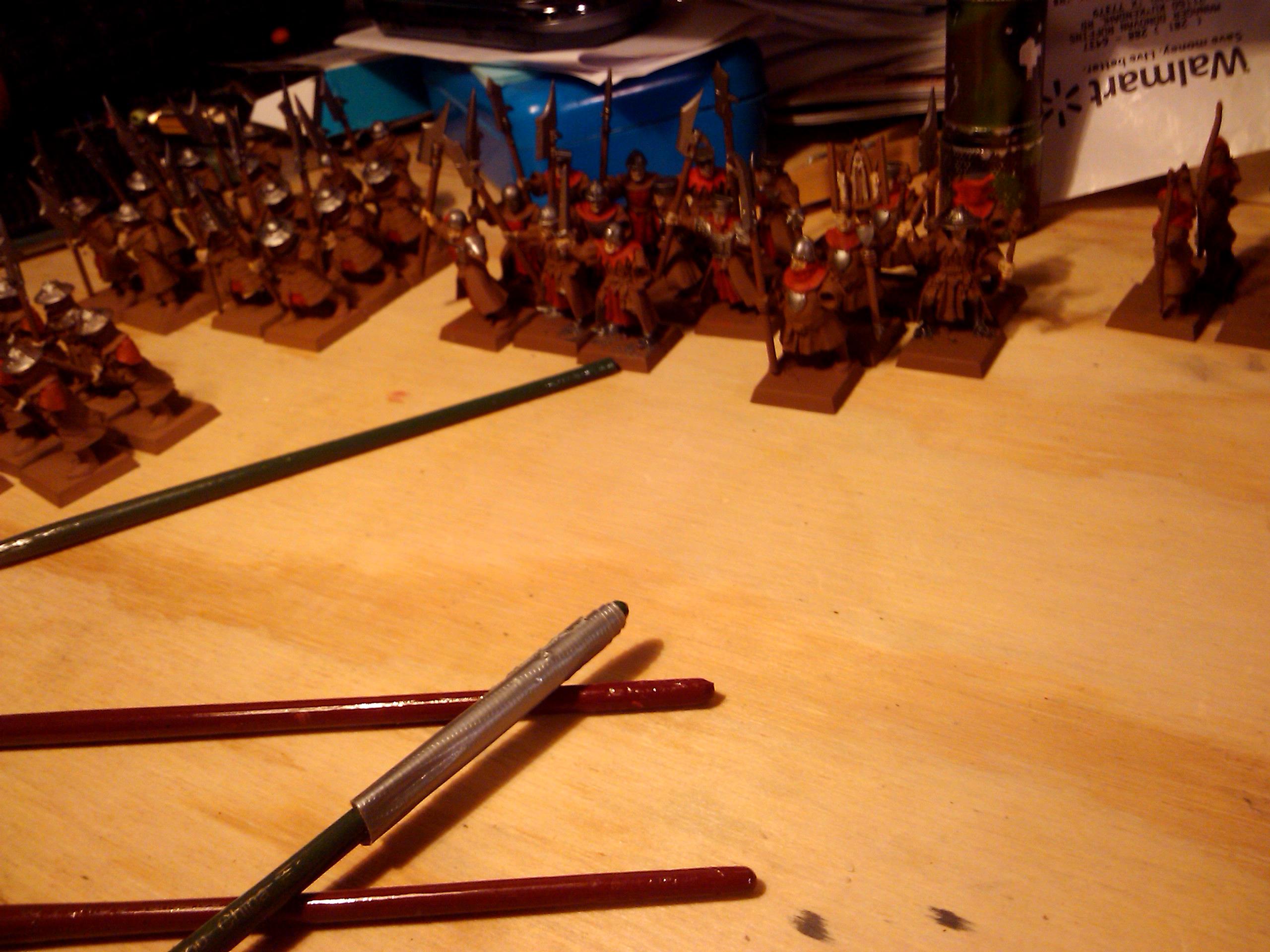 Archers, Bretonnians, Build, Grail, Hobby, Knights, Men At Arms, Painting, Peasant, Pegasus, Warhammer Fantasy, Wf