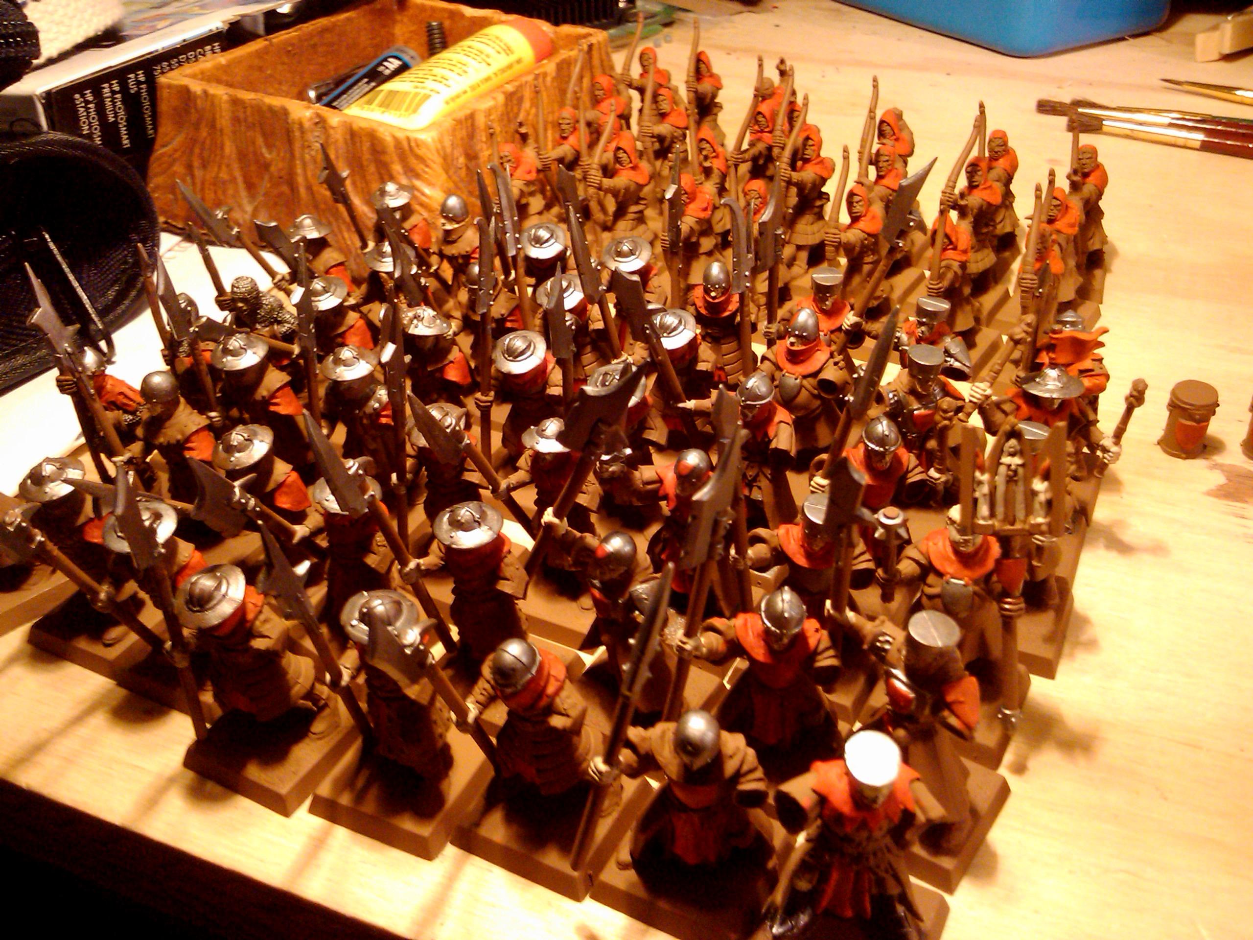 Archers, Bretonnians, Build, Grail, Hobby, Knights, Men At Arms, Painting, Peasant, Pegasus, Warhammer Fantasy, Wf