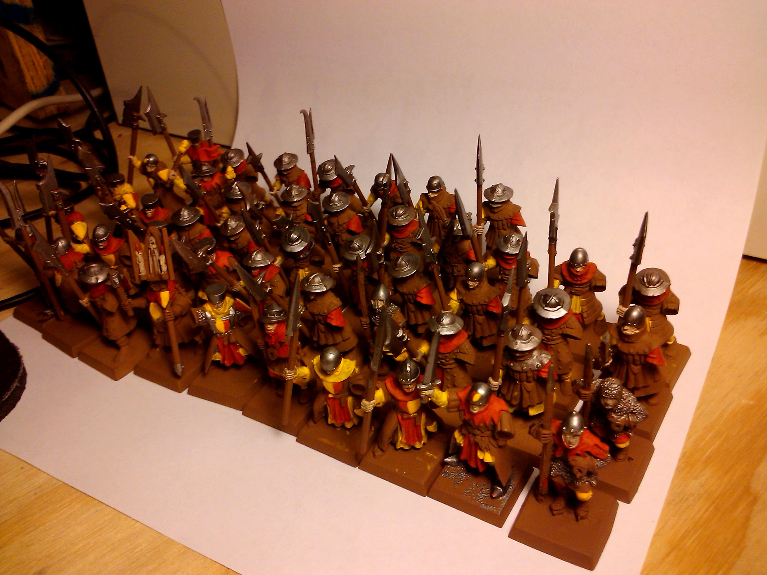 Archers, Bretonnians, Build, Grail, Hobby, Knights, Men At Arms, Painting, Peasant, Pegasus, Warhammer Fantasy, Wf