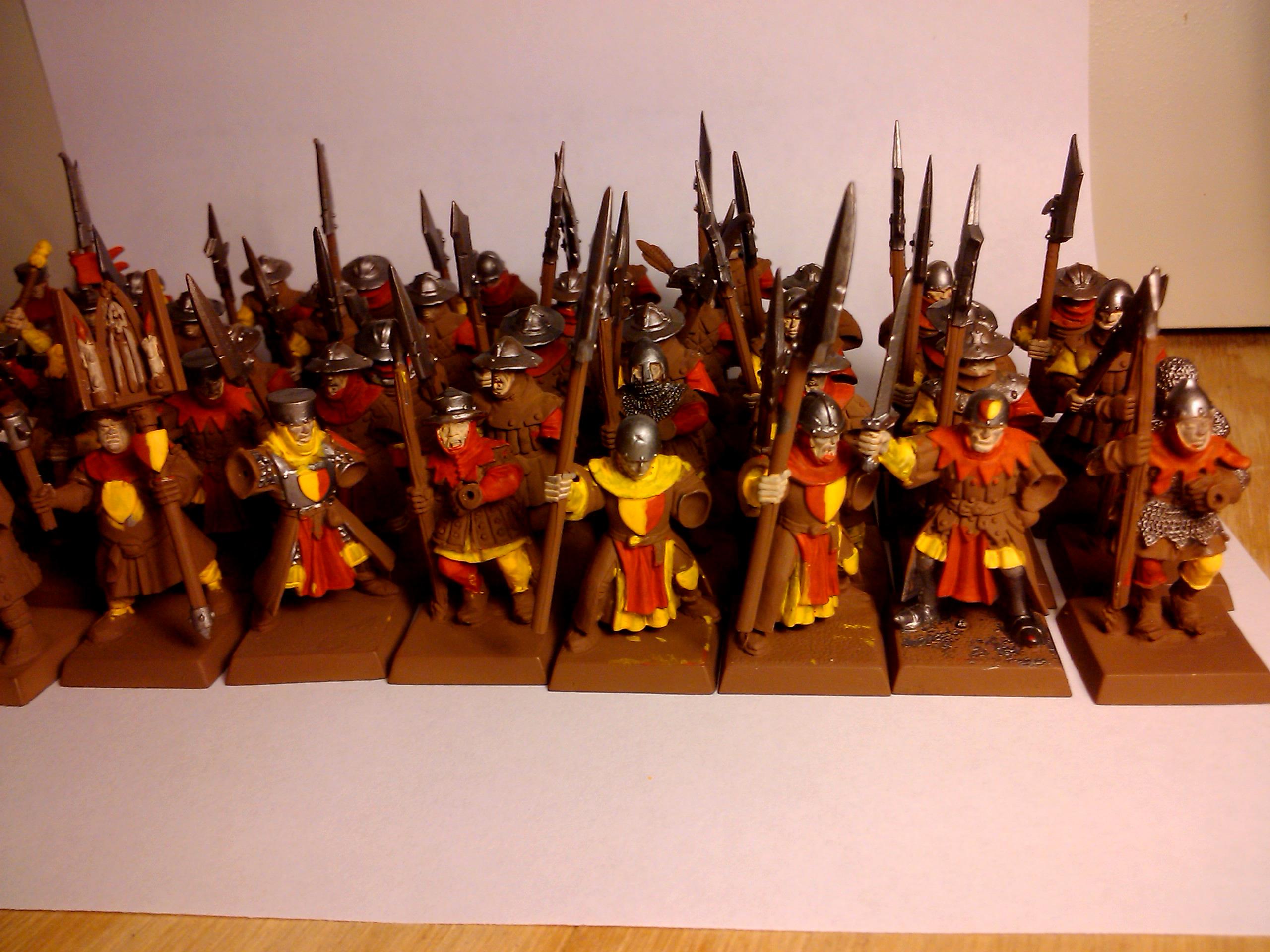 Archers, Bretonnians, Build, Grail, Hobby, Knights, Men At Arms, Painting, Peasant, Pegasus, Warhammer Fantasy, Wf