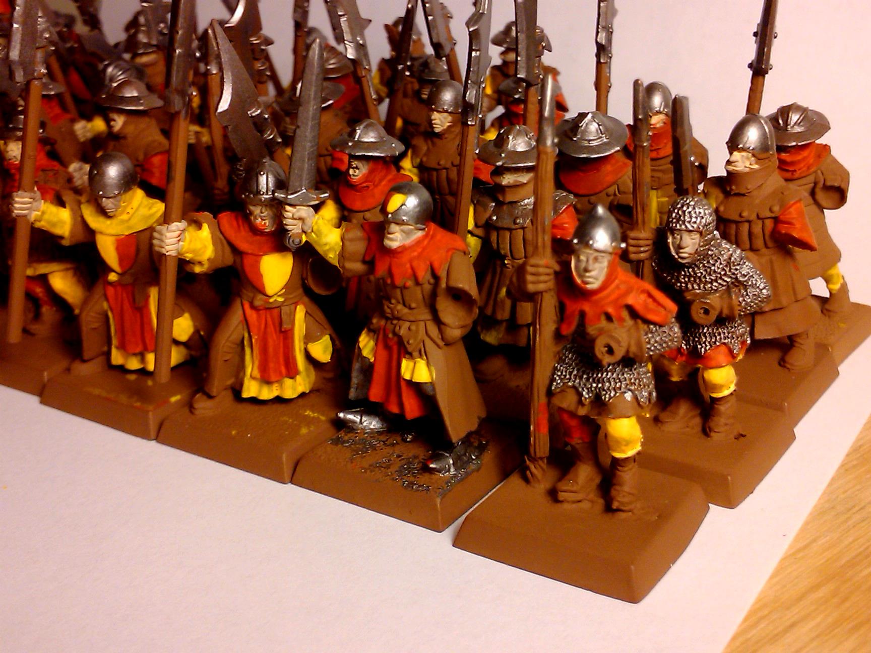 Archers, Bretonnians, Build, Grail, Hobby, Knights, Men At Arms, Painting, Peasant, Pegasus, Warhammer Fantasy, Wf