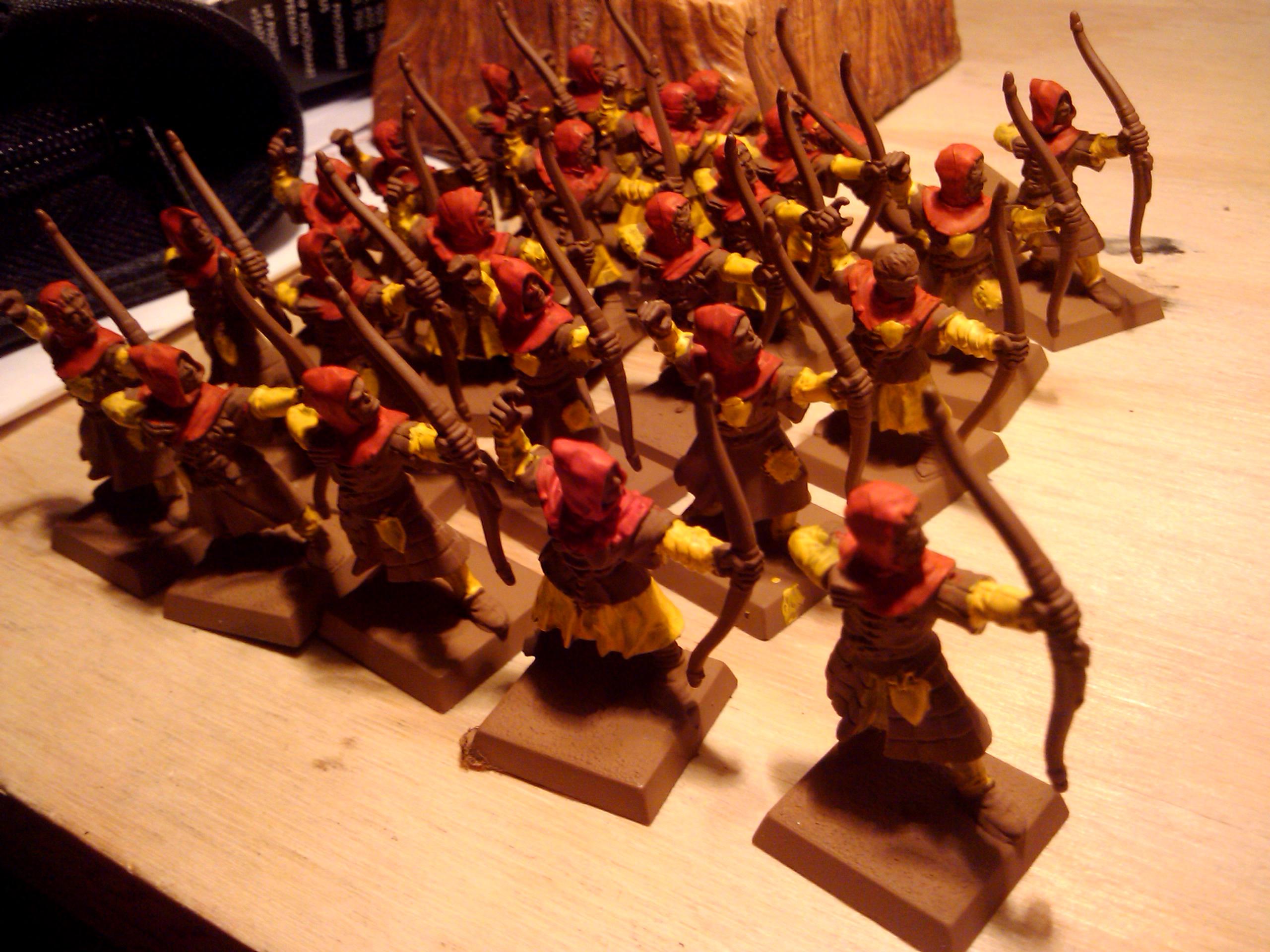 Archers, Bretonnians, Build, Grail, Hobby, Knights, Men At Arms, Painting, Peasant, Pegasus, Warhammer Fantasy, Wf