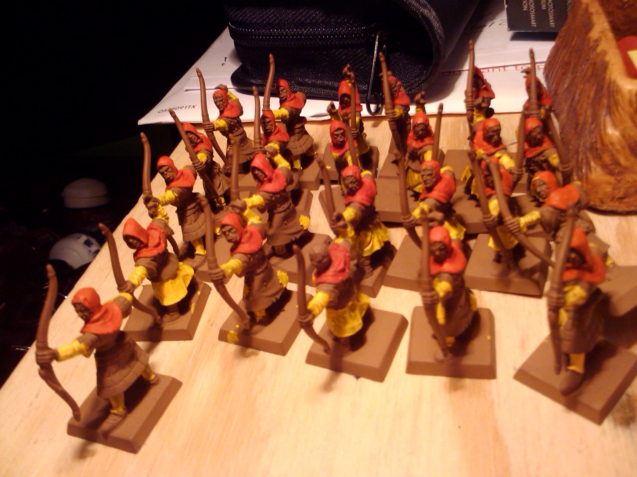 Archers, Bretonnians, Build, Grail, Hobby, Knights, Men At Arms, Painting, Peasant, Pegasus, Warhammer Fantasy, Wf