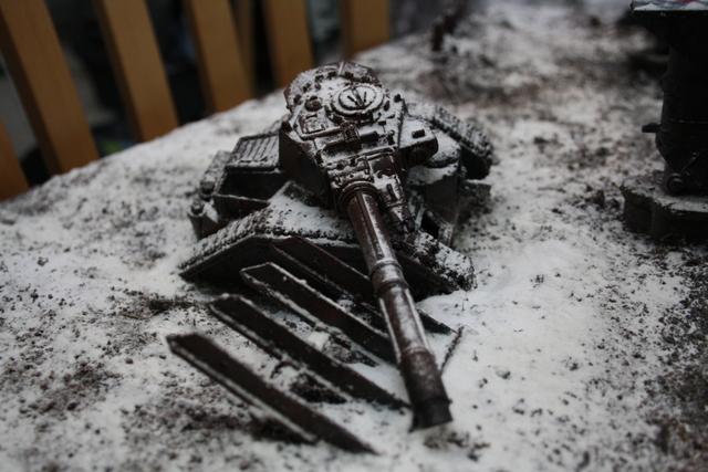 Snow, Tank, Terrain, Wrecked