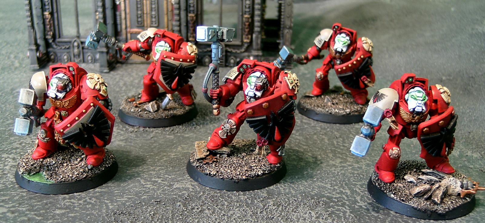 Assault Terminators, Blood Ravens, Lighting Claw, Ouze, Space Marines, Storm Shield, Tactical Dreadnought Armor, Terminator Armor, Thunder Hammer, Warhammer 40,000