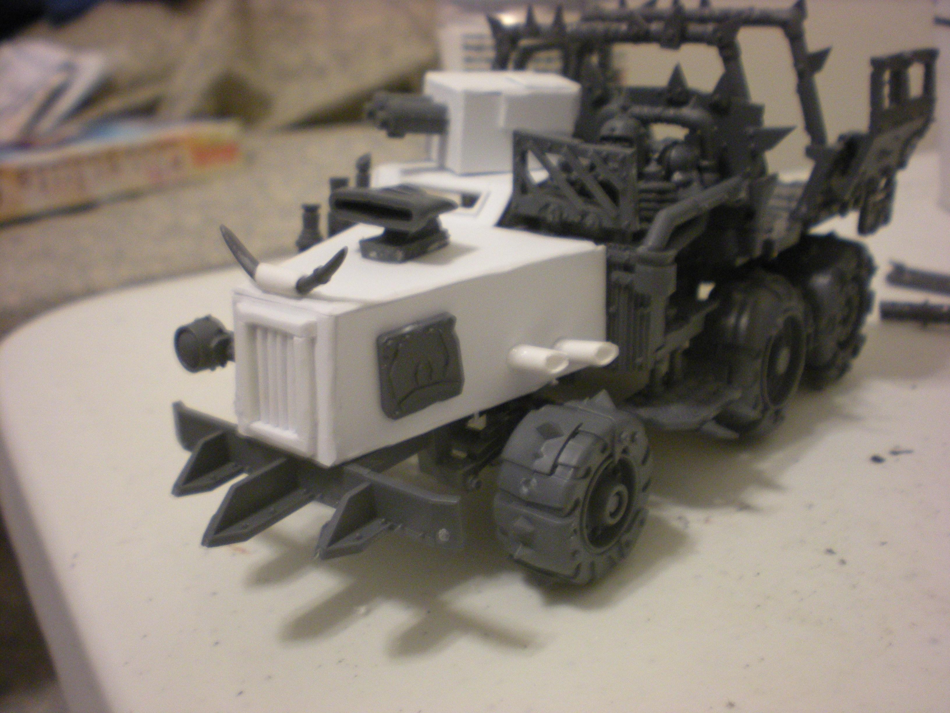 Goff, Orks, Trukk, WIP Goff Trukk