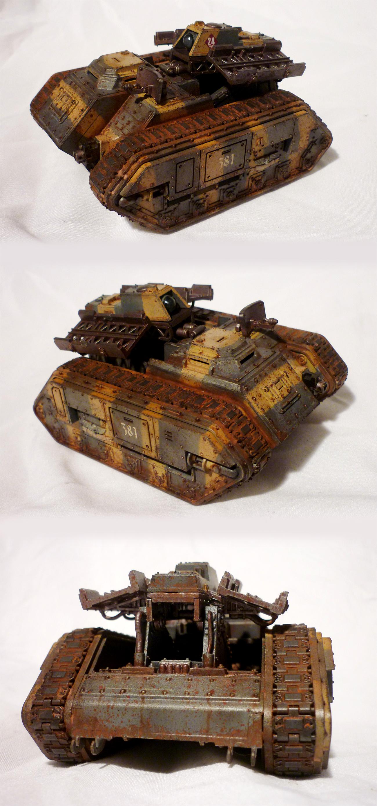 Battle Damage, Death Korps of Krieg, Desert Camouflage, Dkk, Heavy Support, Imperial Guard, Manticore, Oil Paints, Weathered, Weathering Powders, Worn