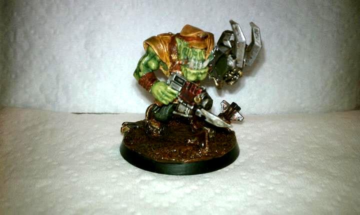 Blood Axe, Conversion, Kaptain, Mud, Orks