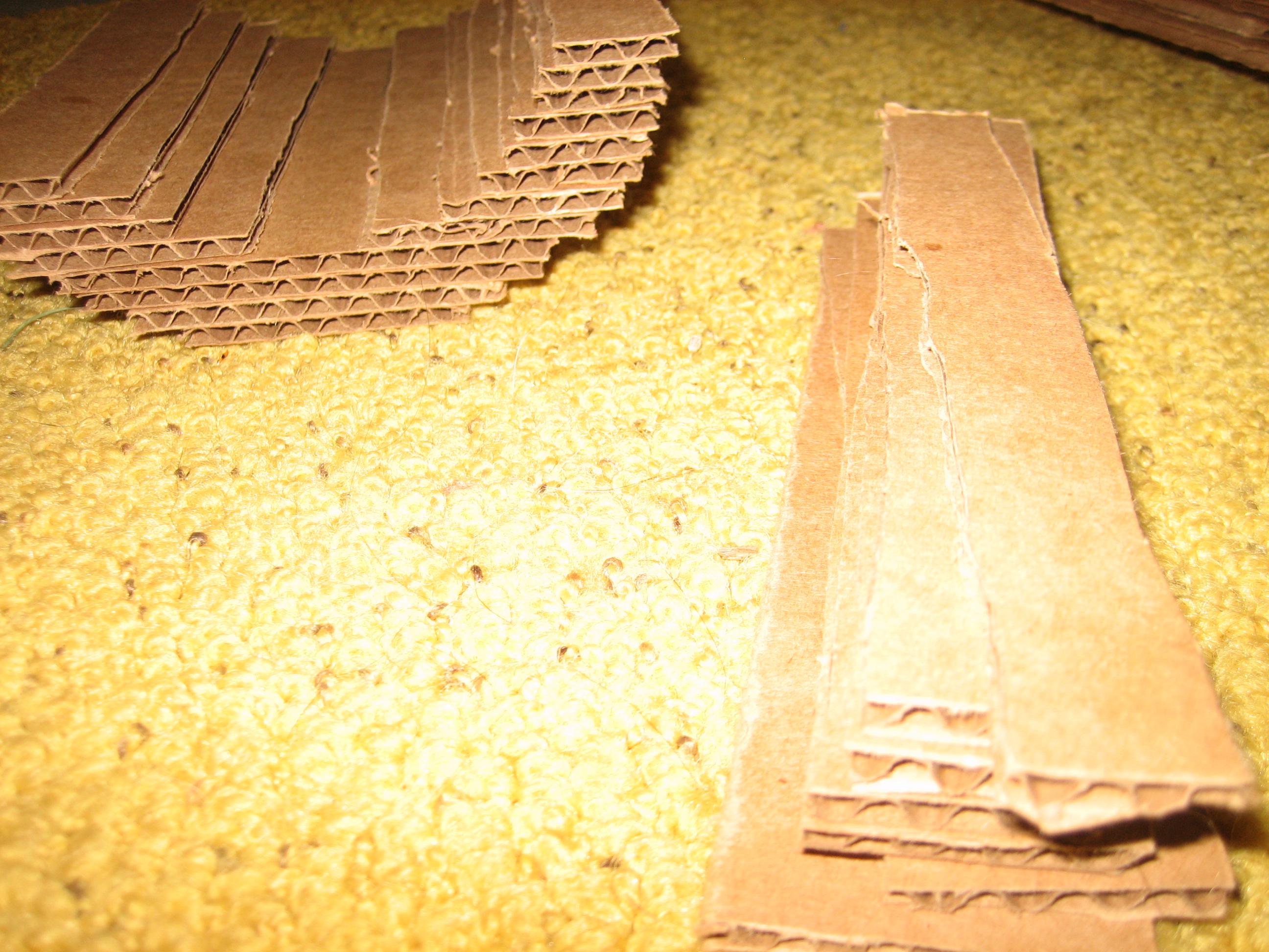 Armor, Cardboard, Half-ish bracer compared to strips (Fromt)