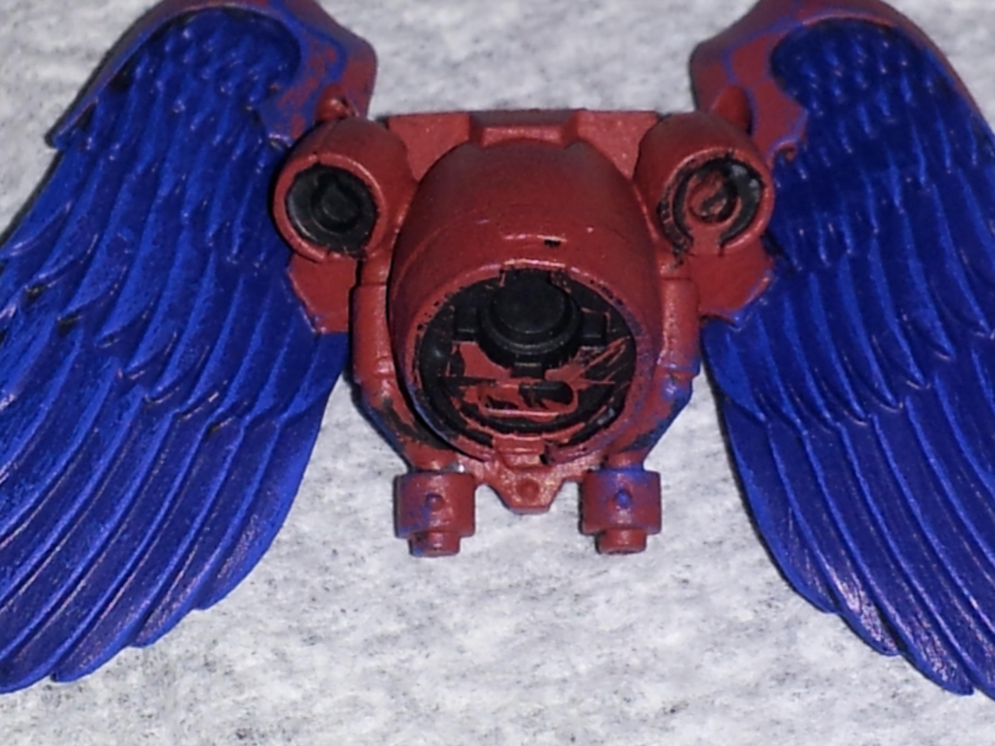 Step 2 Drybrush with a blue 2-3 steps lighter
