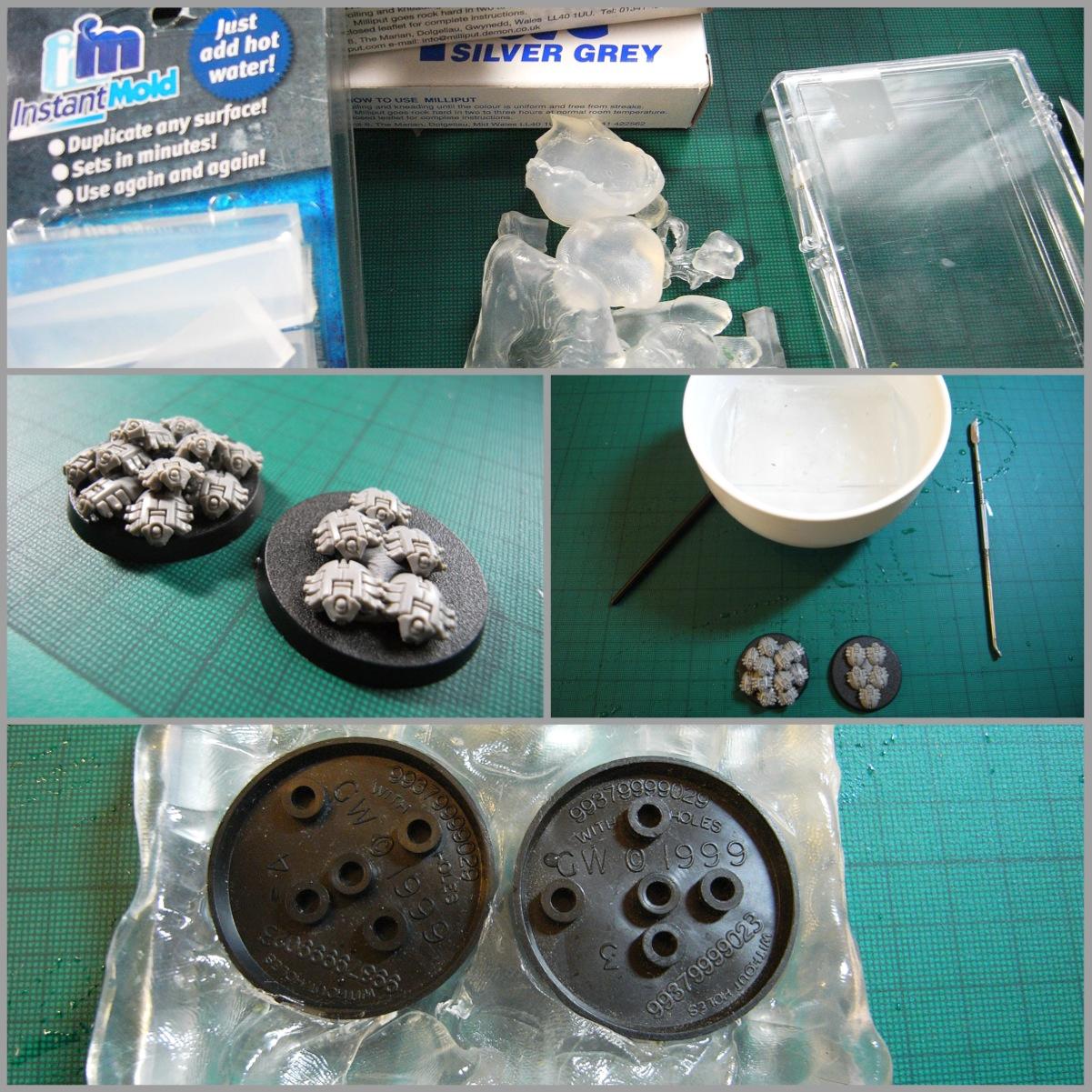 Instamold, Milliput, Necrons, Scarabs, Swarm Base