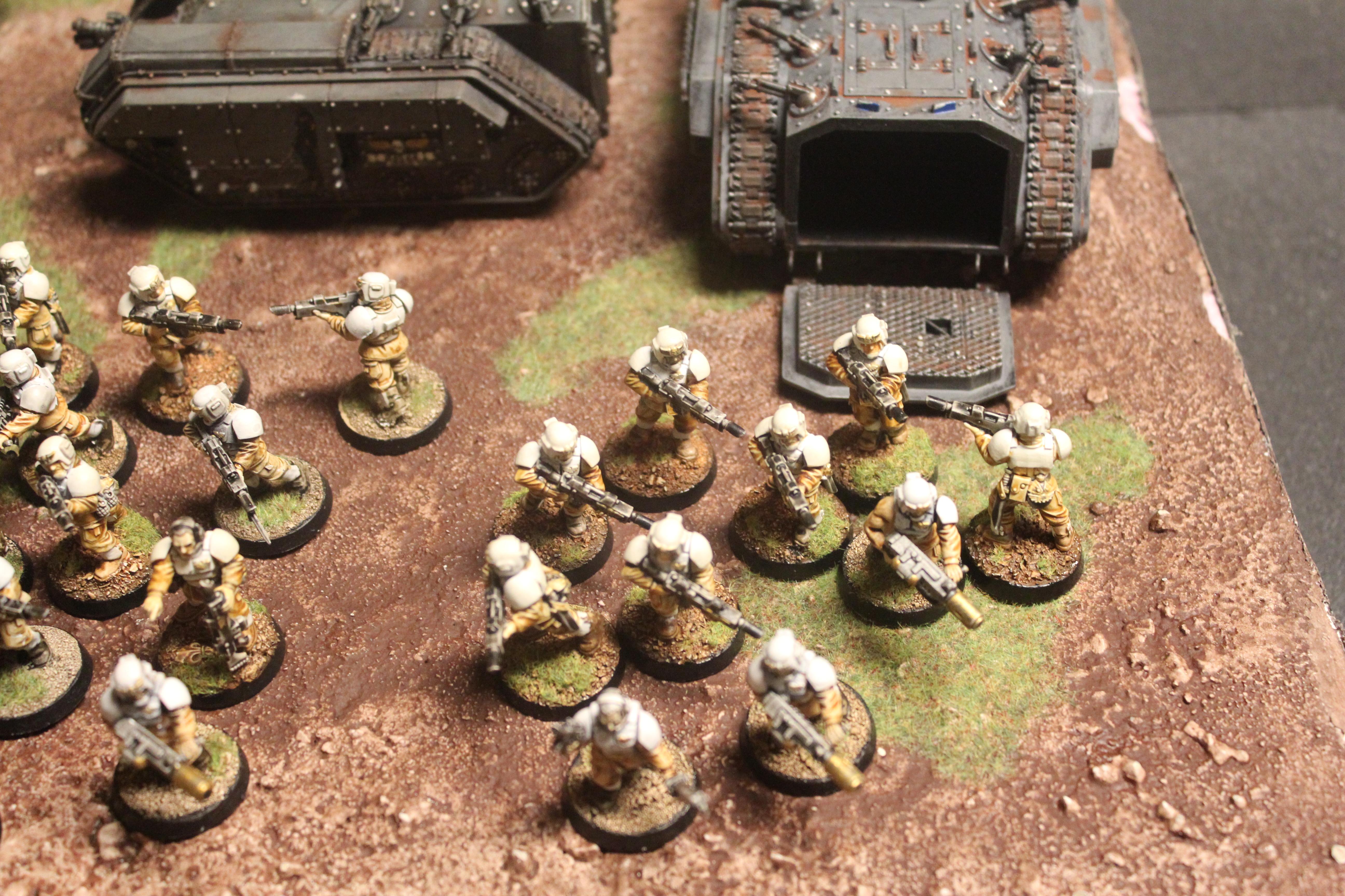 Colonial Gt 2012 Kirika's Asgard 501st Imperial Guard Pic 001 Chimeras + Infantry Squad