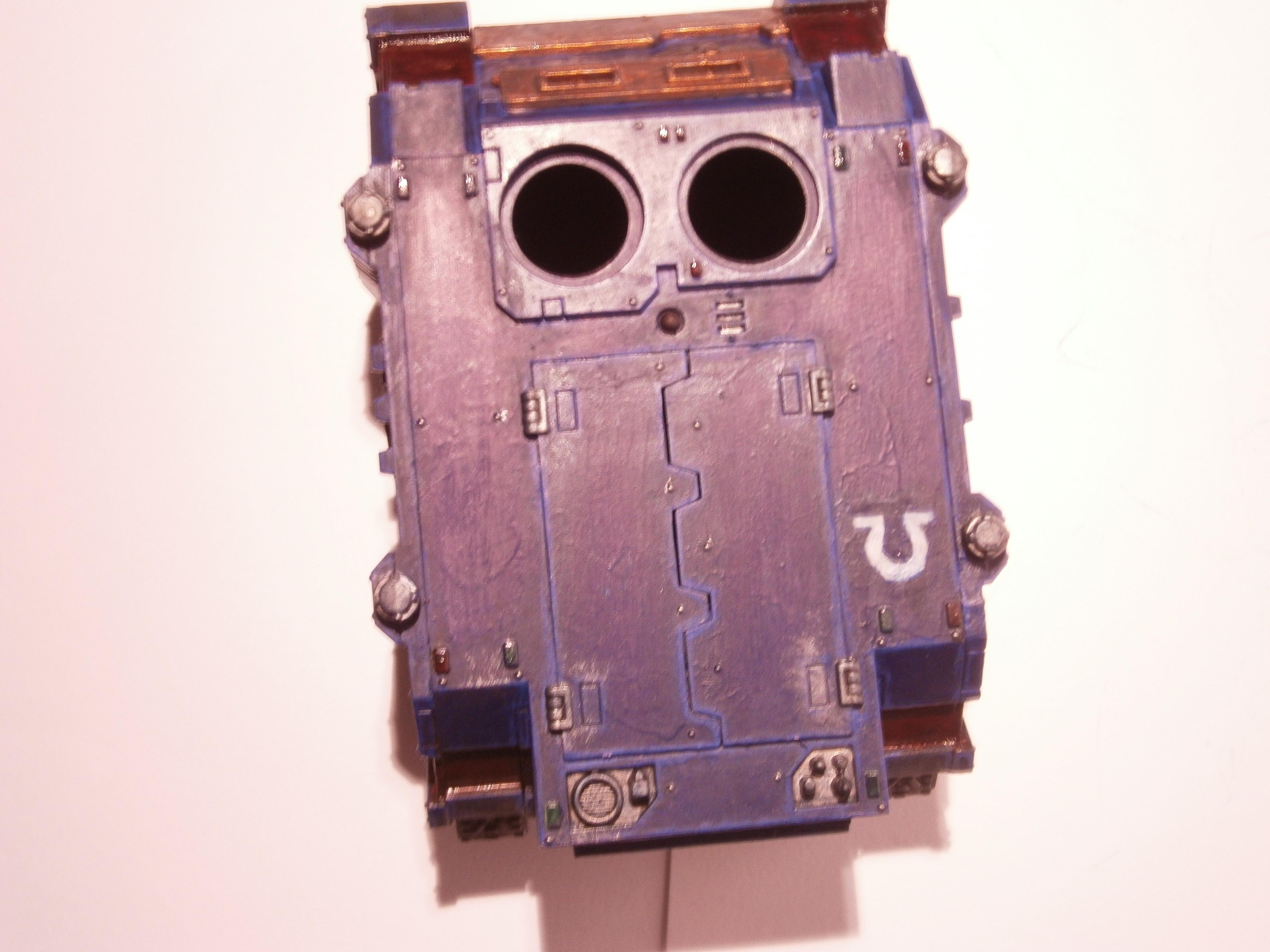 Rhino, Space Marines, Ultramarines, Weathered