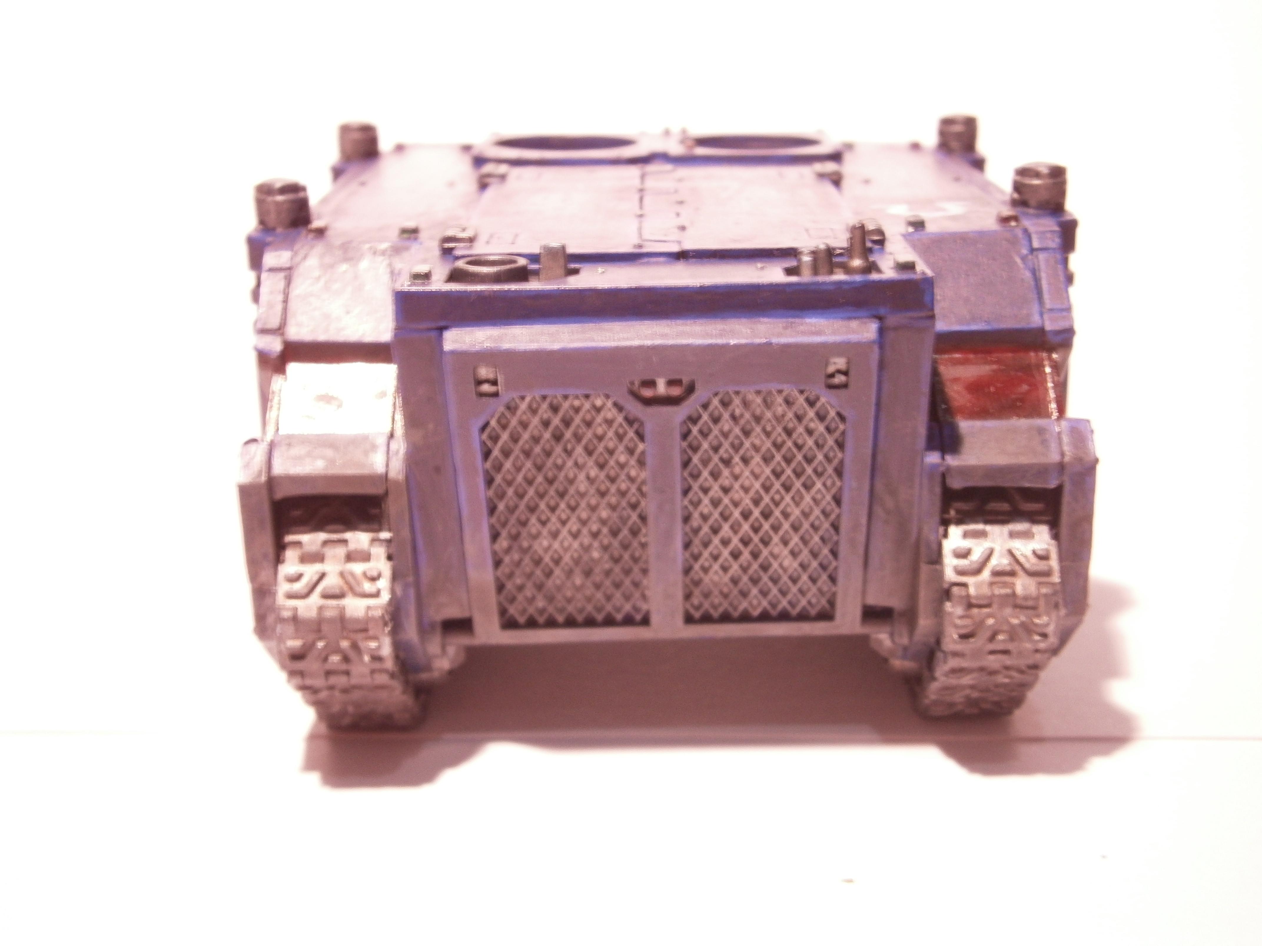 Rhino, Space Marines, Ultramarines, Weathered