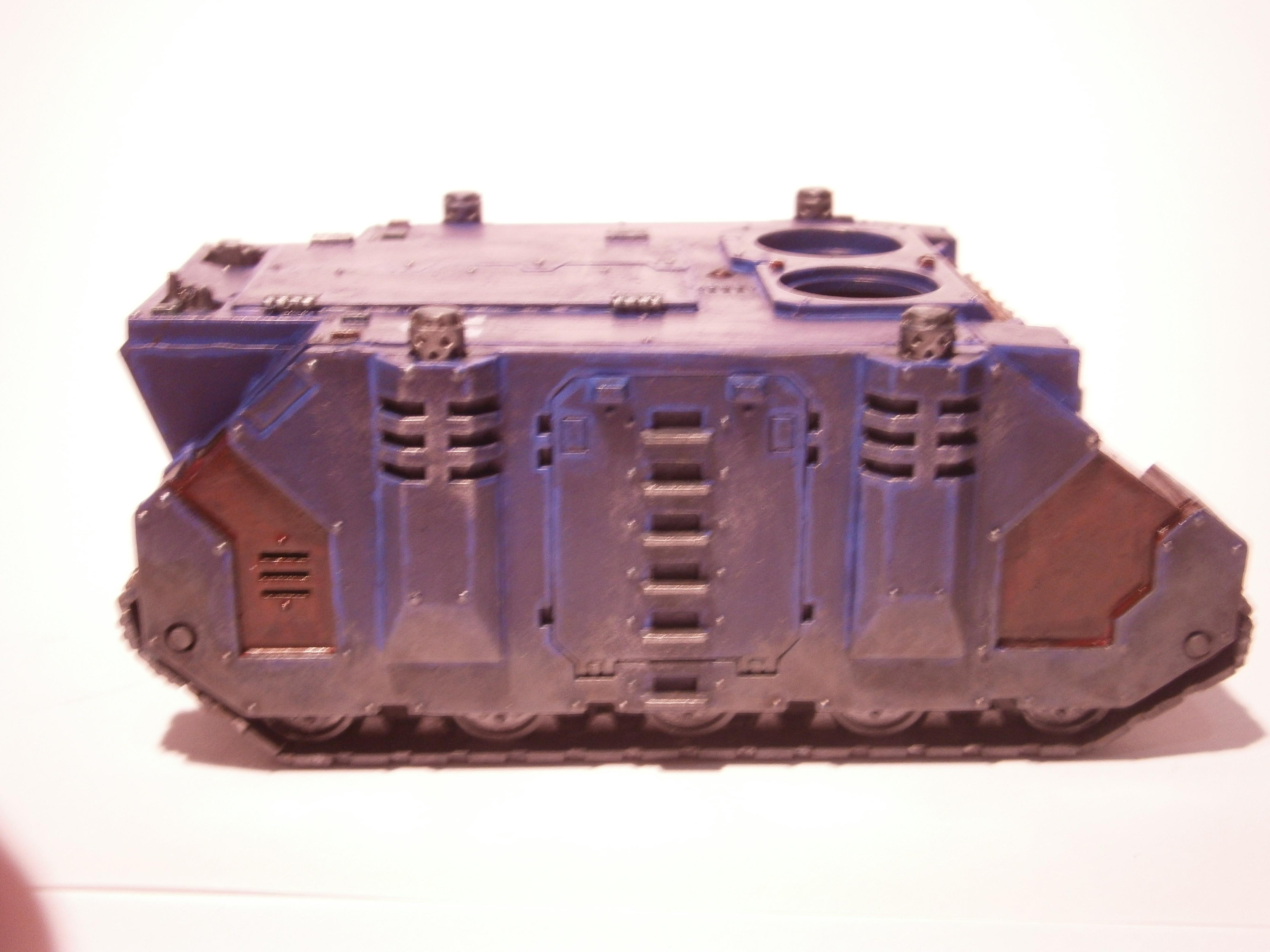 Rhino, Space Marines, Ultramarines, Weathered