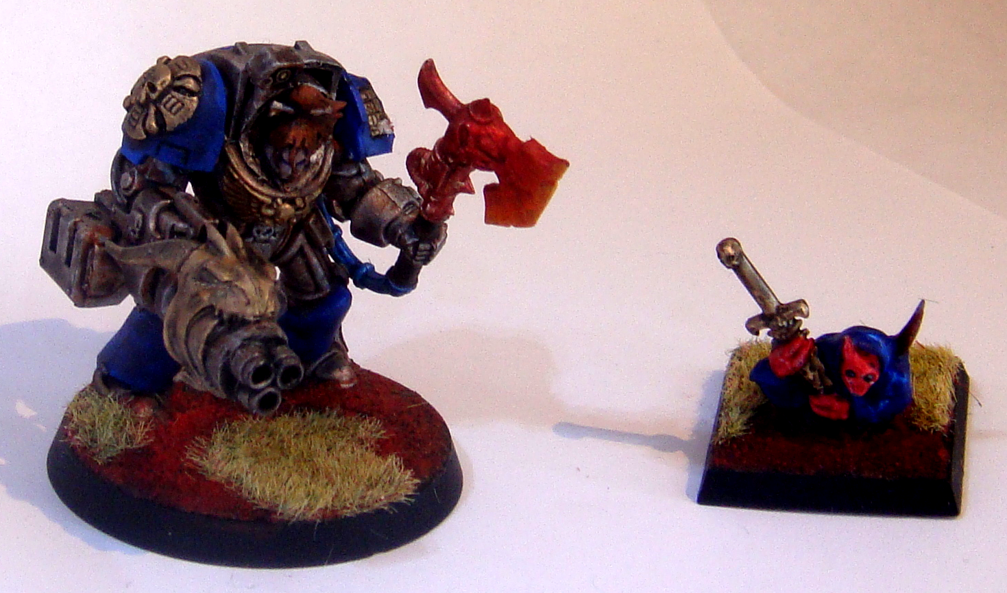 Grey Knights, Inquisition, Inquisitor, Psycannon, Radical, Servo Skull, Terminator Armor, Warhammer 40,000