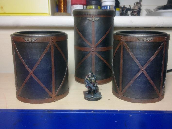 Finished storage tanks