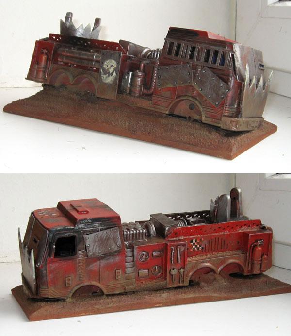 Fire Truck, Orks, Terrain, Toy, Truck