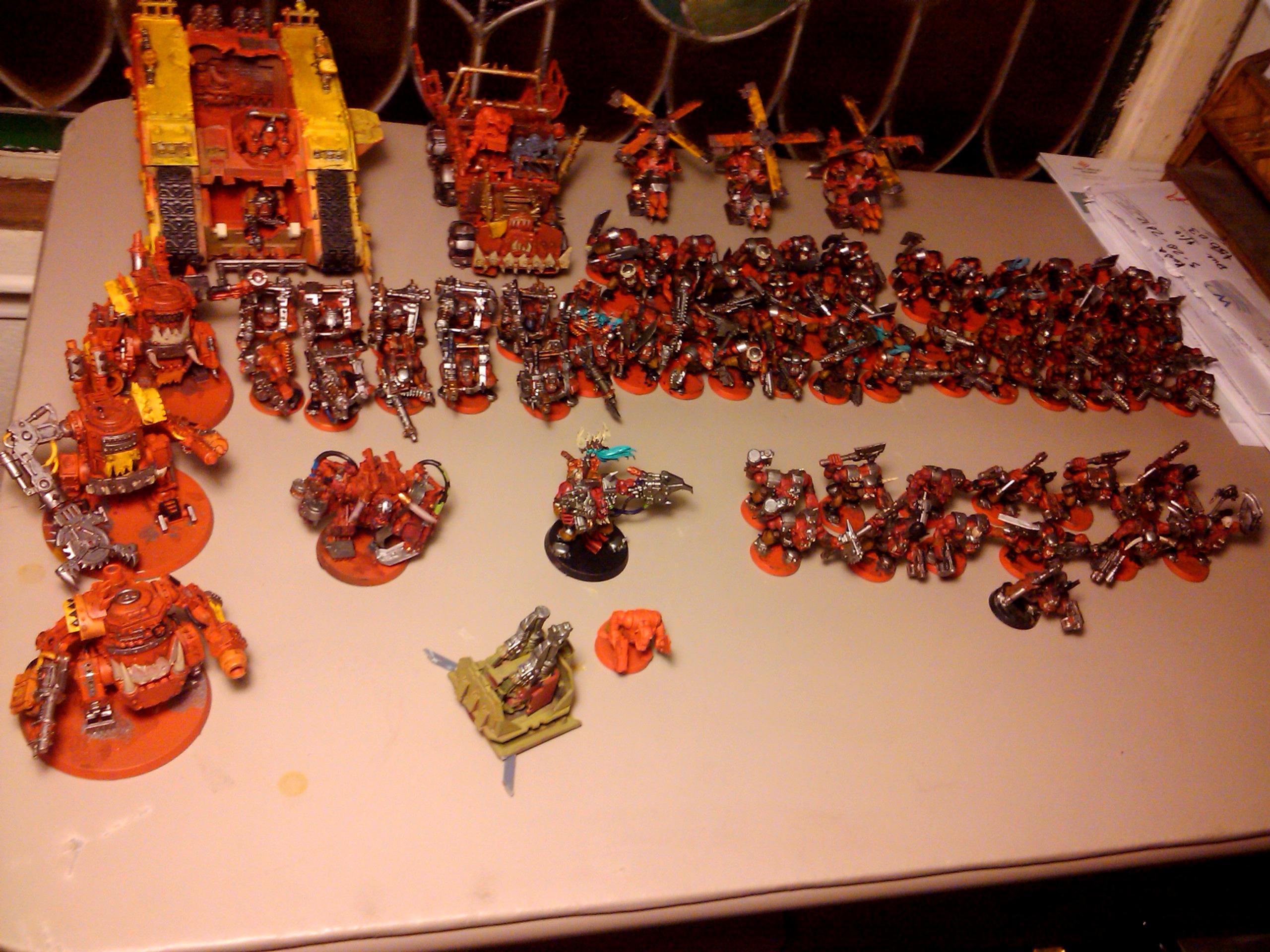Commission, Conversion, Orcs, Ork Army, Orks, Painting, Project, Red, Tankk, Trukk, Waaagh