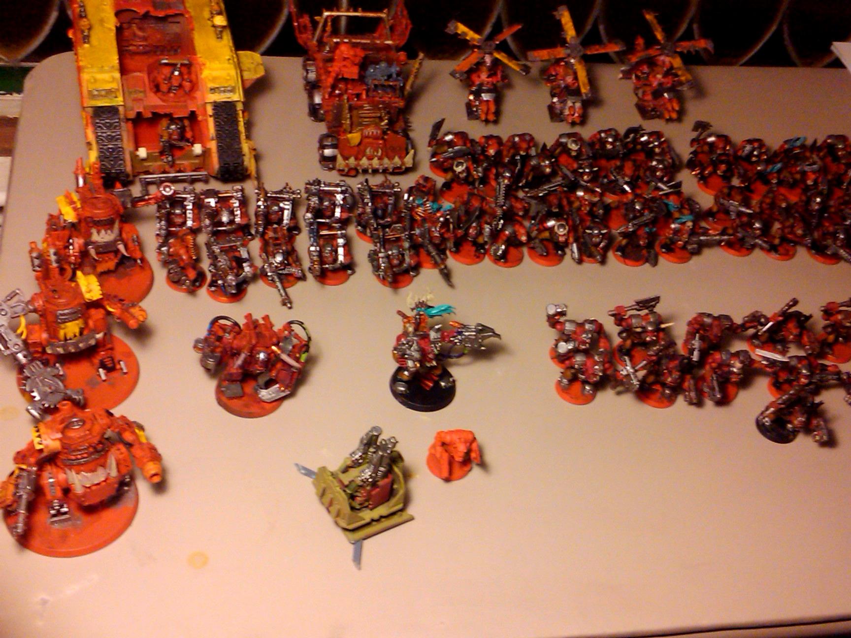 Commission, Conversion, Orcs, Ork Army, Orks, Painting, Project, Red, Tankk, Trukk, Waaagh