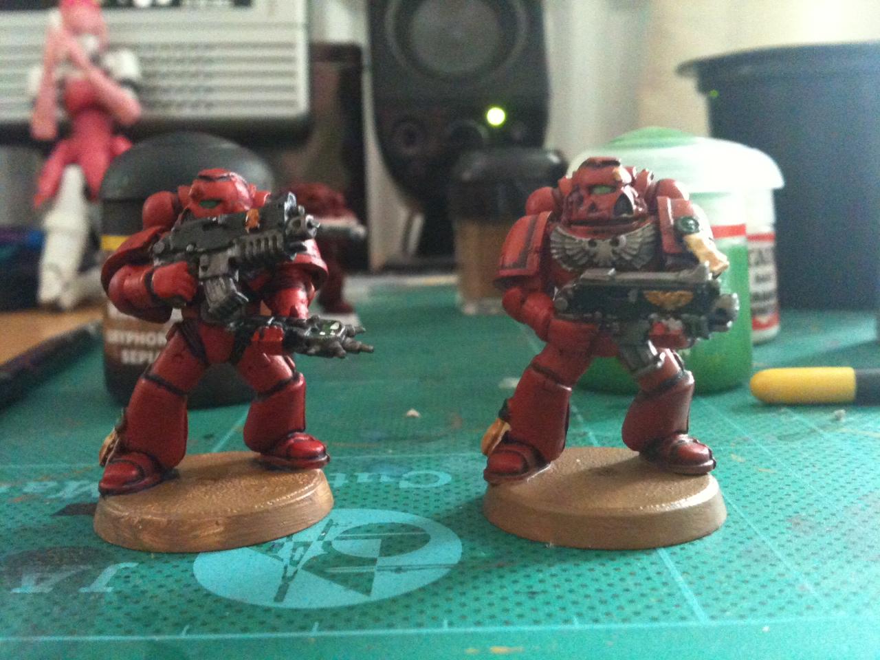 Blood Angels, Paint Comparison
